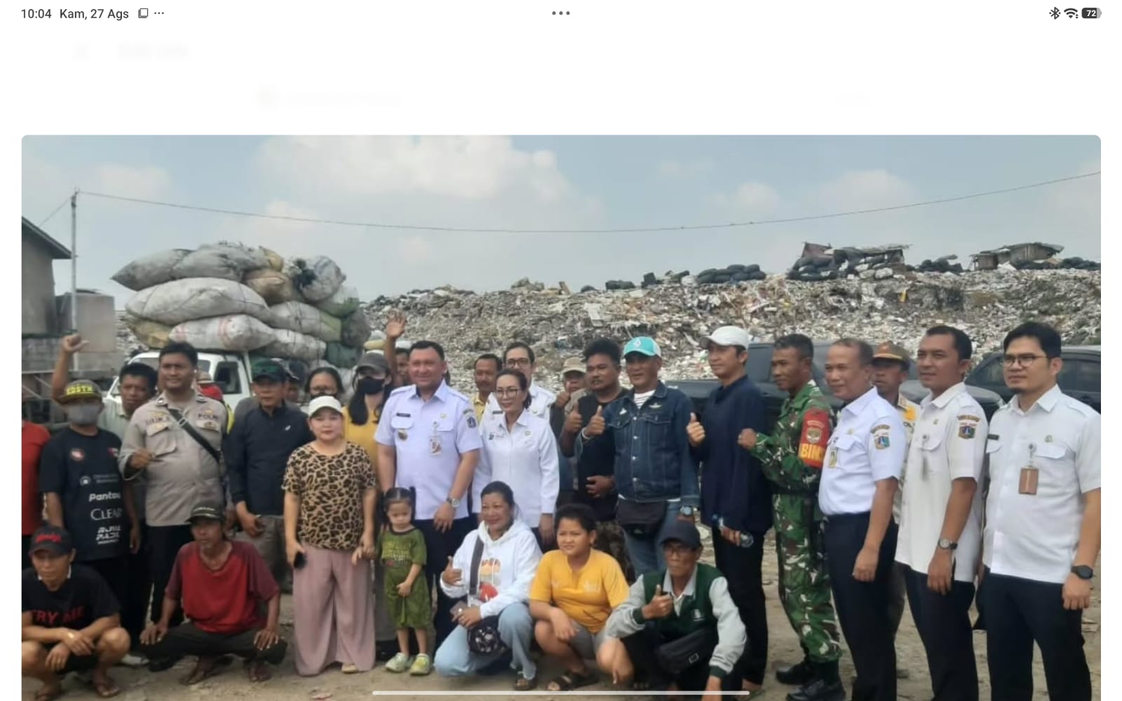 PENINJAUAN TPS LIAR DI CILINCING 1