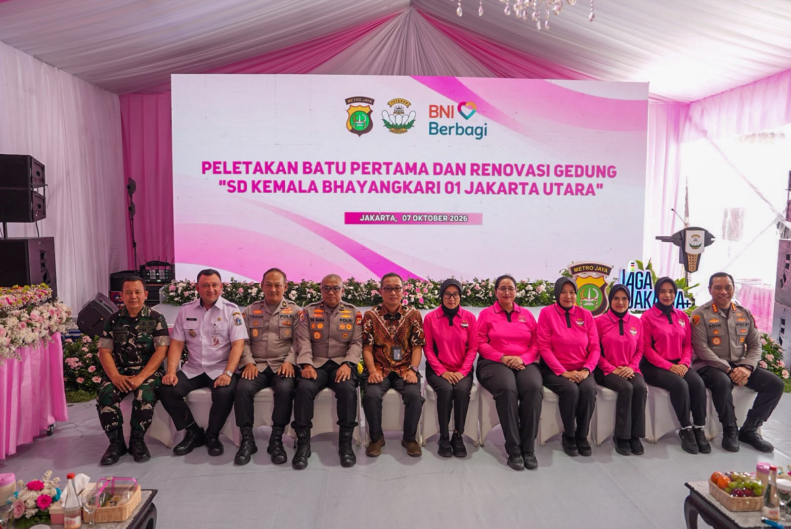 PELETAKAN BATU PERTAMA DAN RENOVASI GEDUNG SD KHEMALA BHAYANGKARI 01 ROROTAN JAKARTA UTARA 5