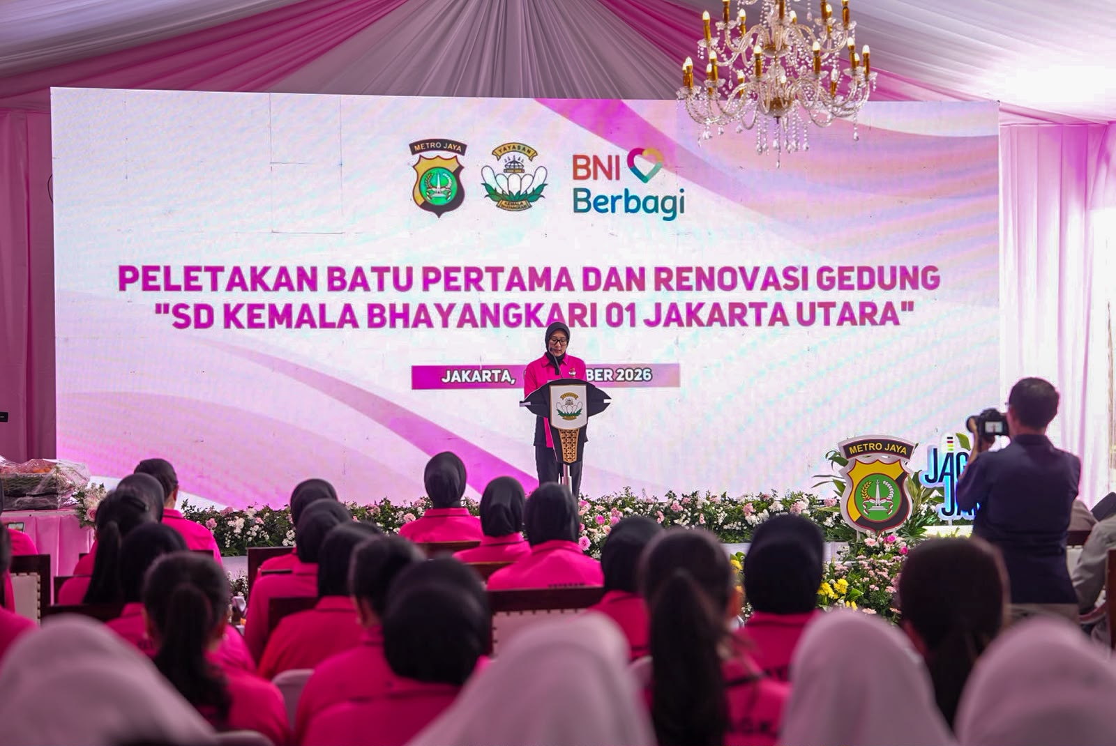 PELETAKAN BATU PERTAMA DAN RENOVASI GEDUNG SD KHEMALA BHAYANGKARI 01 ROROTAN JAKARTA UTARA 4