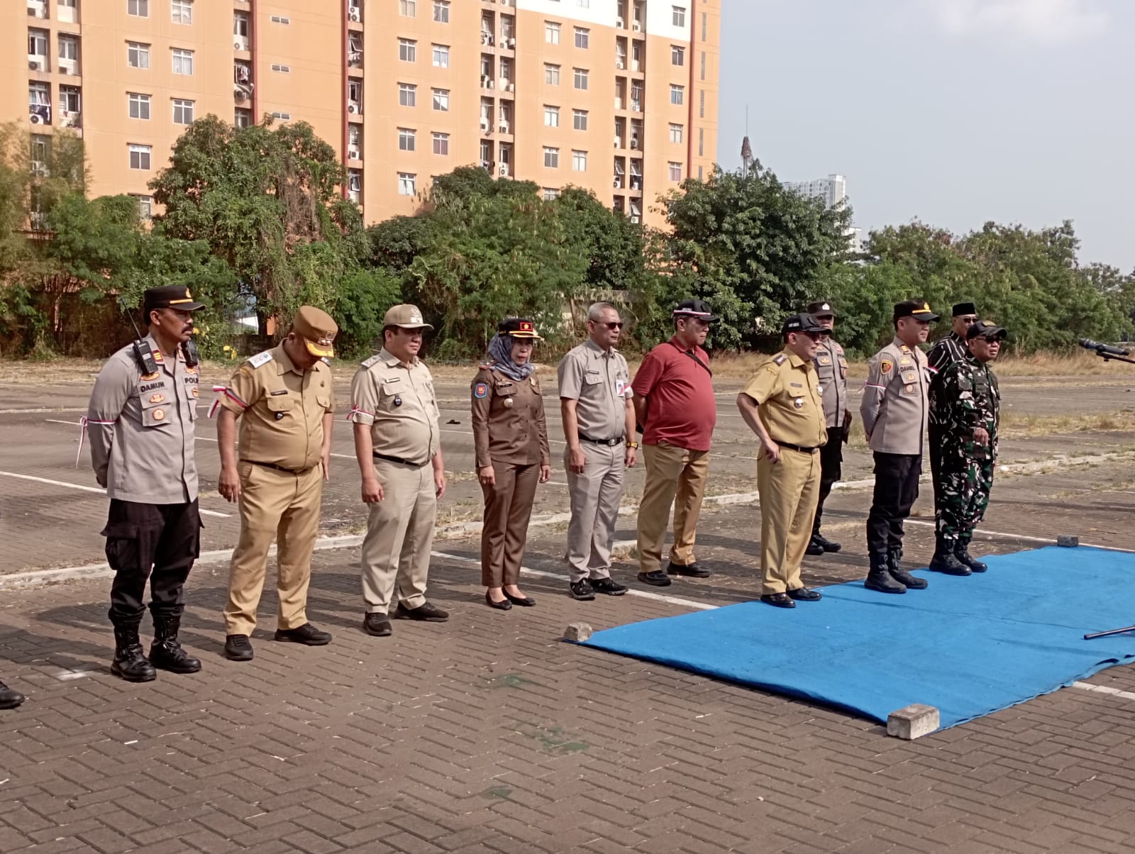 Ciptakan Wilayah Kondusif, Kecamatan Pademangan Gelar Apel Deklarasi Anti Tawuran di Parkiran C3 Kemayoran Lapangan Benyamin Sueb 1