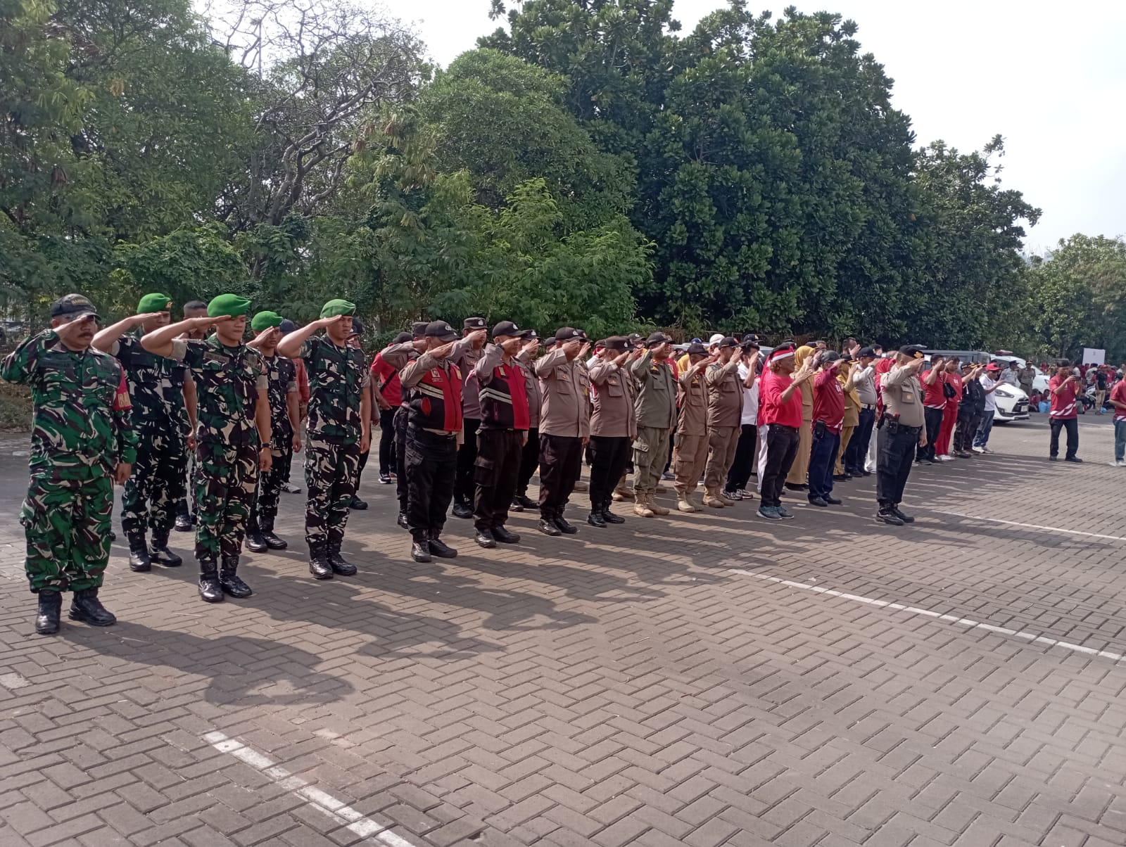 Ciptakan Wilayah Kondusif, Kecamatan Pademangan Gelar Apel Deklarasi Anti Tawuran di Parkiran C3 Kemayoran Lapangan Benyamin Sueb 2