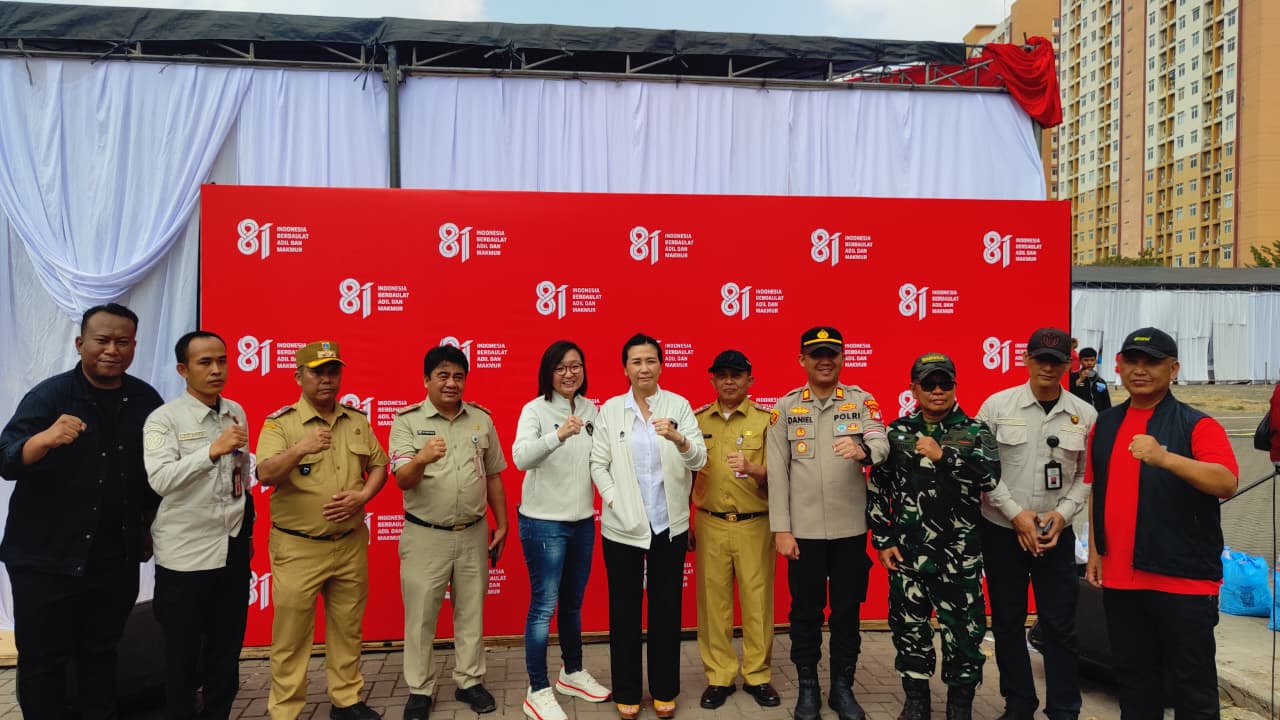 Semarak Kemerdekaan dan Kepedulian  Kecamatan Pademangan Gelar Pesta Jamuan Rakyat Bersama Wamen PPPA Veronica Tan di Lapangan Benyamin Sueb C3 Kemayoran 6
