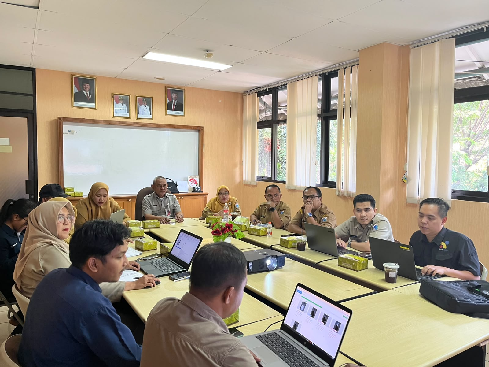 Pendampingan pengisian SAQ E-Monev KIP Jakarta 2026 bersama Tim PPID Walikota Kota Adminstrasi Jakarta Utara 3