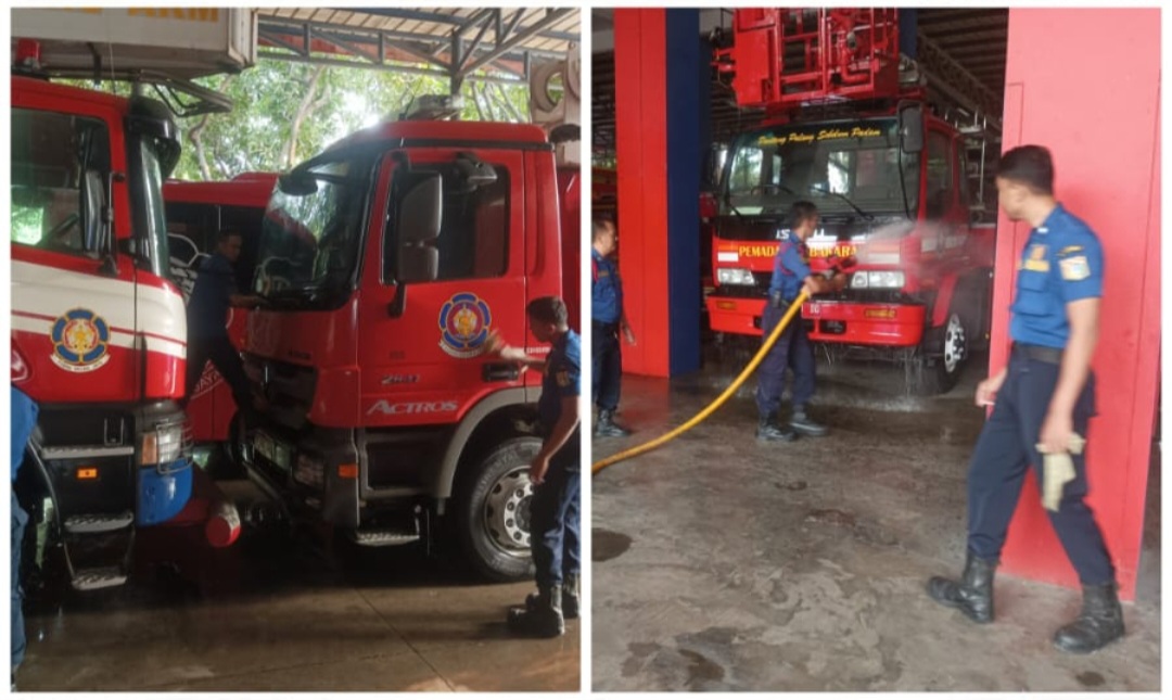 Saber Gajah Merah (Sabtu Bersih Unit Damkar) 1