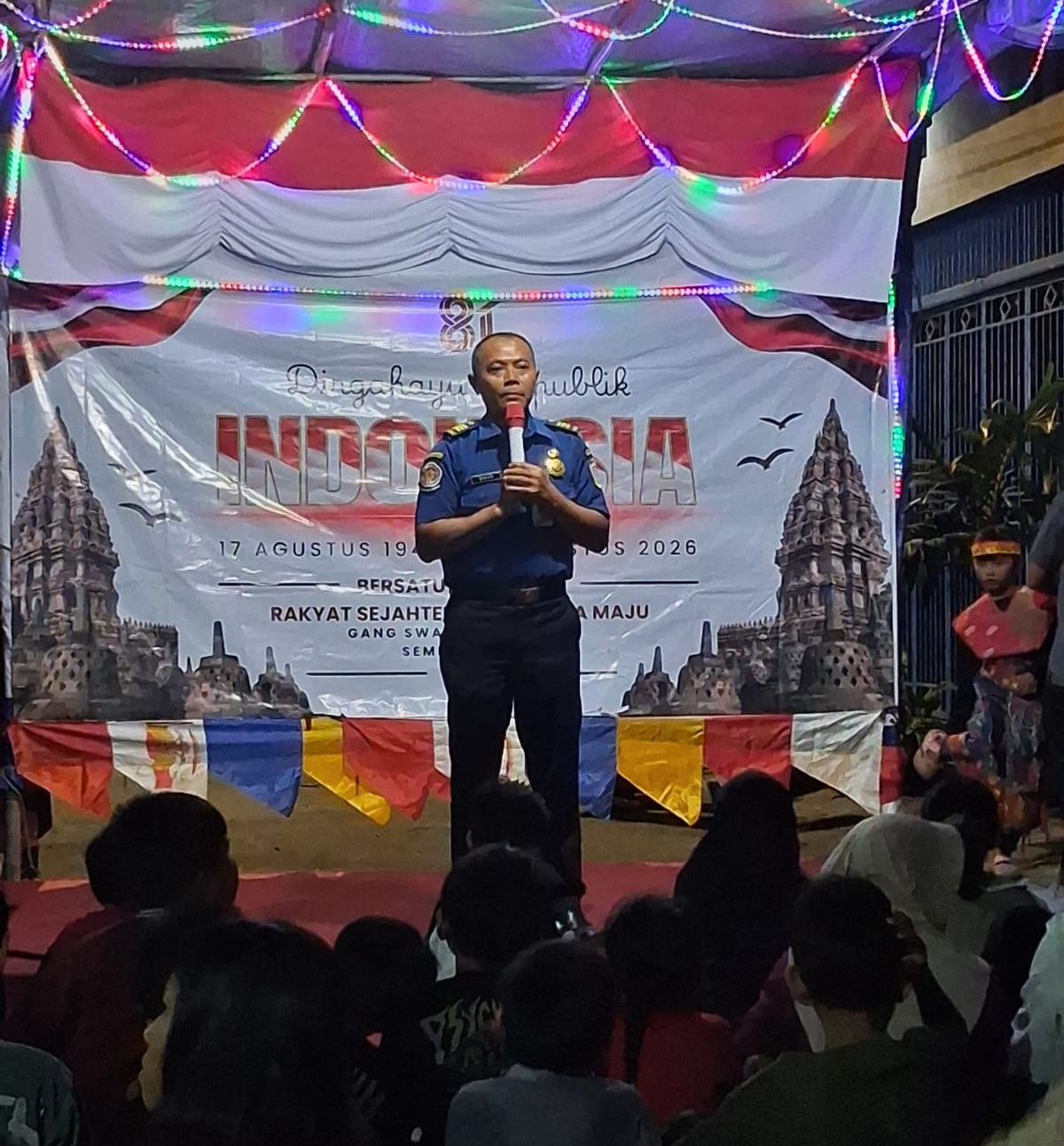 Sosialisasi Pencegahan Kebakaran di Malam Puncak HUT Ke-81 Republik Indonesia 3