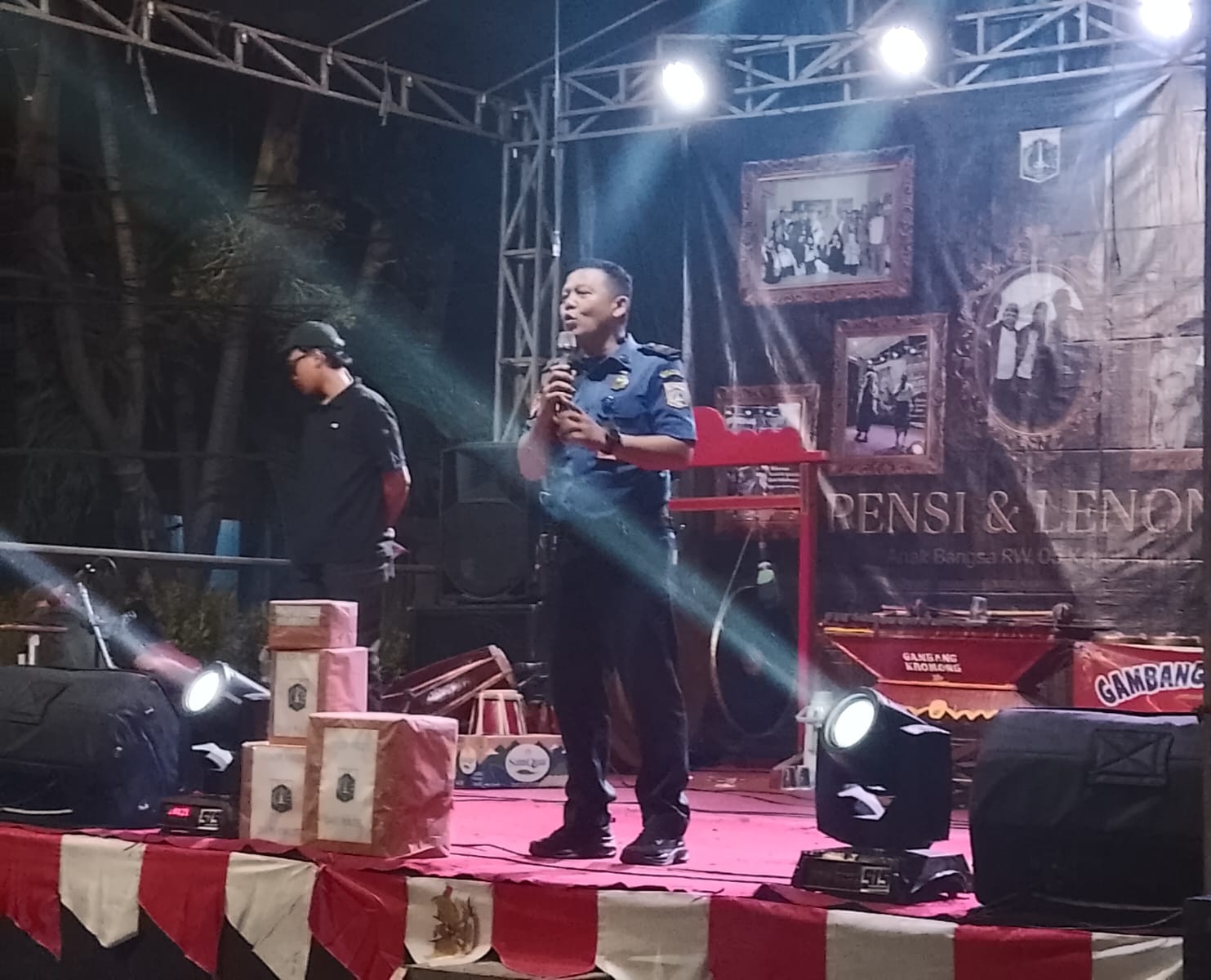 Sosialisasi Pencegahan Kebakaran di Malam Puncak HUT Ke-81 Republik Indonesia 2