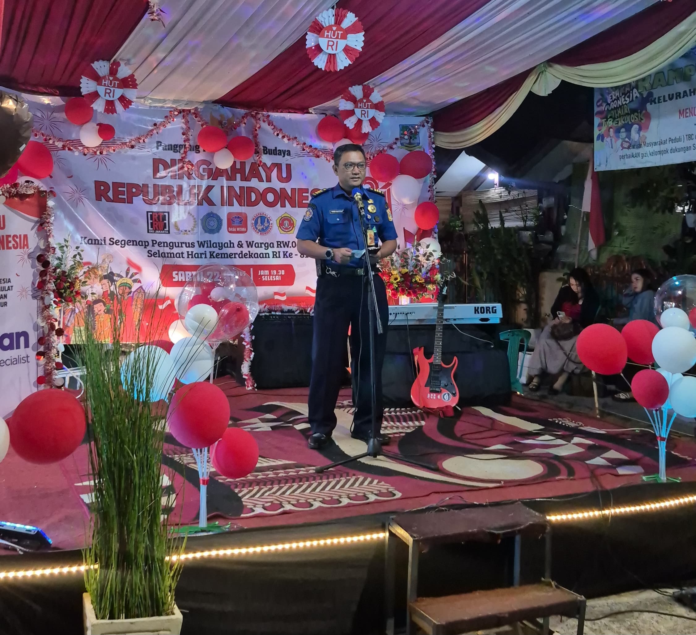Sosialisasi Pencegahan Kebakaran di Malam Puncak HUT Ke-81 Republik Indonesia 5