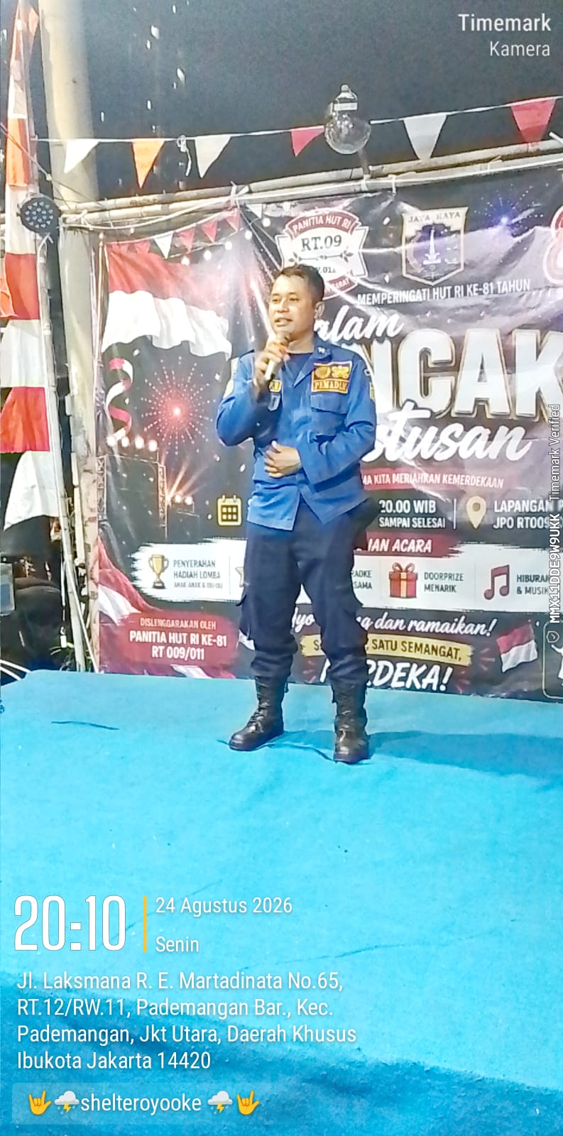 Sosialisasi Pencegahan Kebakaran Pada Acara Puncak HUT Ke-81 RI 2