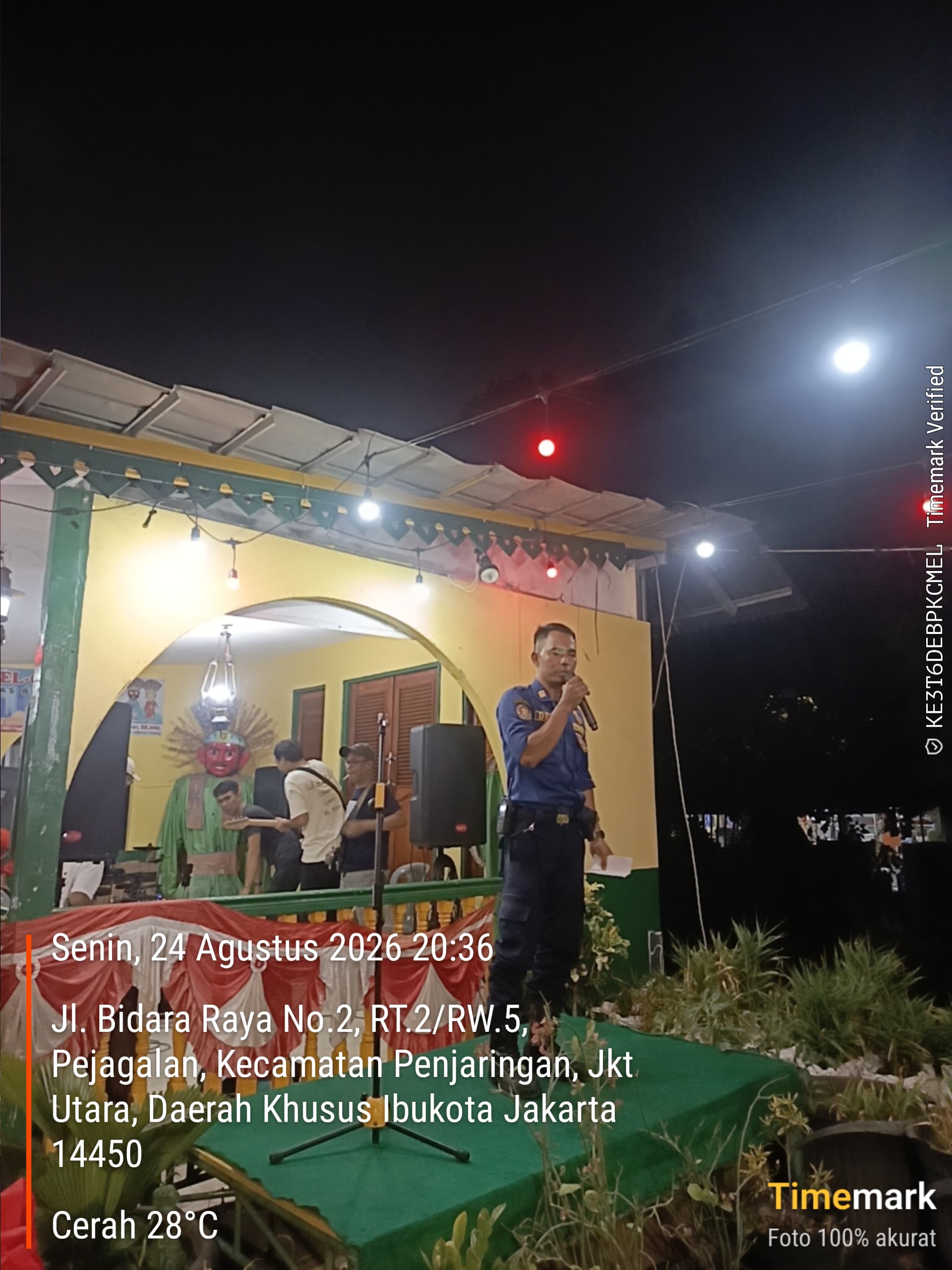 Sosialisasi Pencegahan Kebakaran Pada Acara Puncak HUT Ke-81 RI 1