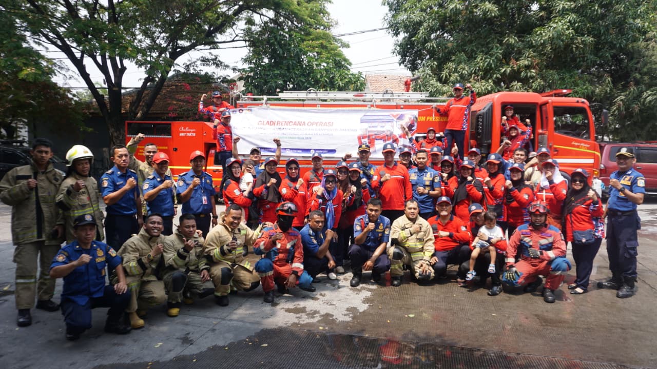 Gladi Rencana Operasi Penanggulangan Kebakaran dan Penyelamatan di RW 01 Kel. Sungai Bambu 1