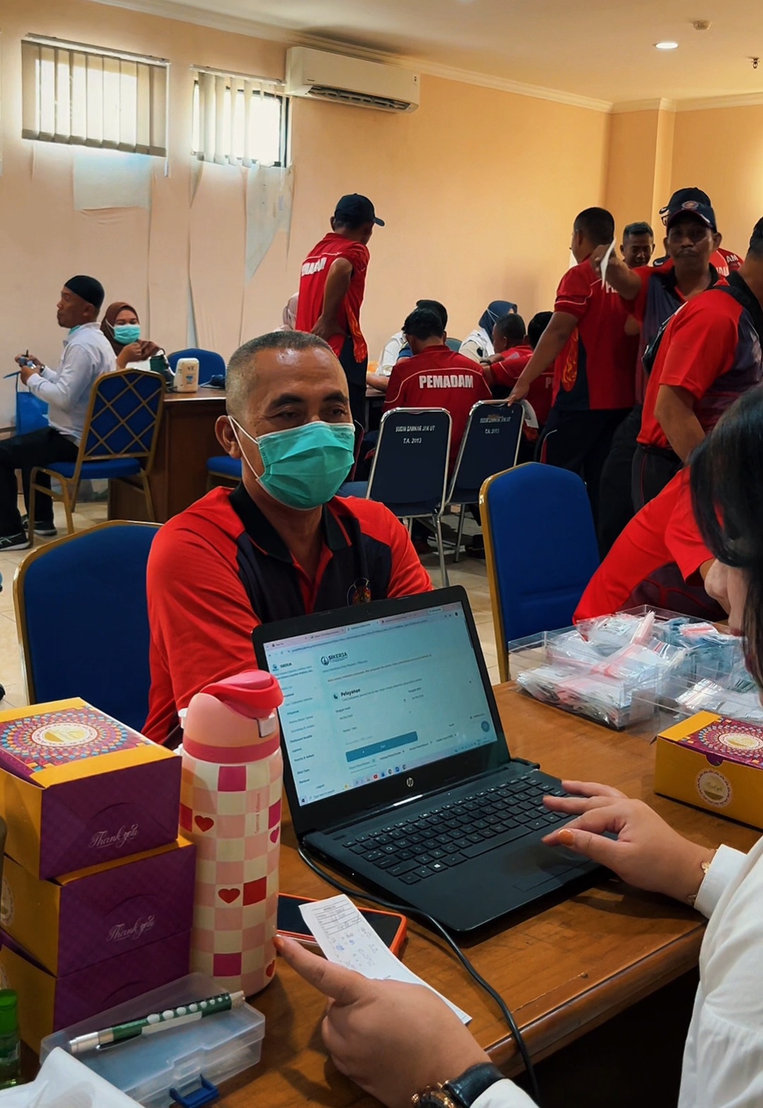 Pemeriksaan Kesehatan Para Personel Pemadam Kebakaran dan Penyelamatan Jakarta Utara 5