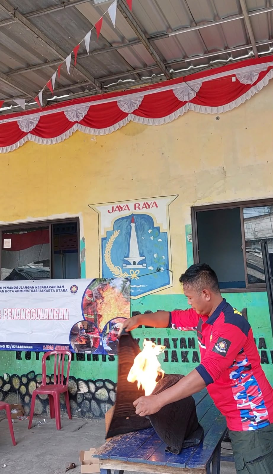 Sosialisasi Pencegahan dan Penanggulangan Kebakaran RW 11 Kel. Rawa Badak Selatan. 4
