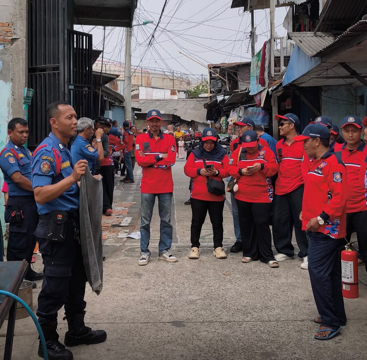 Gladi Rencana Operasi Penanggulangan Kebakaran dan Penyelamatan di lingkungan RW 09, Kelurahan Rawa Badak Selatan 5