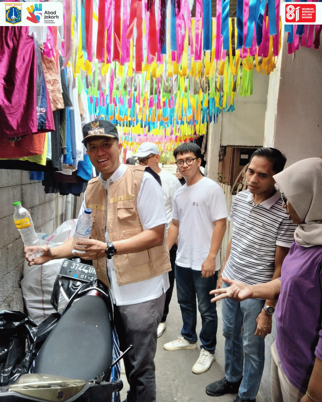 Camat Kelapa Gading Monitoring Kerja Bakti dan Pilah Sampah di RW 01 Pegangsaan Dua 5