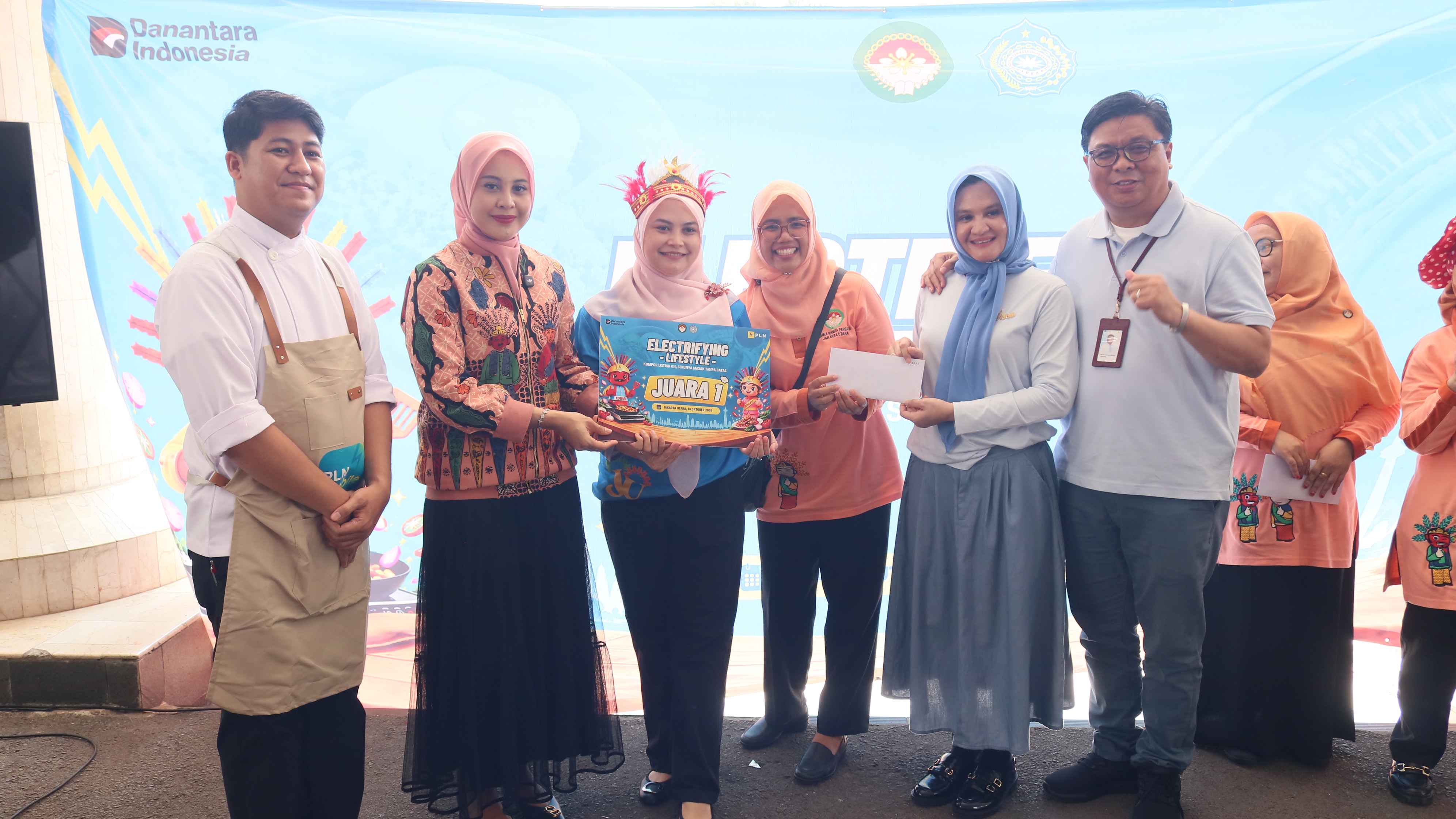 "Lomba memasak electrifying lifestyle kolaborasi PKK kota dengan PT PLN Persero Jakarta Utara" 4