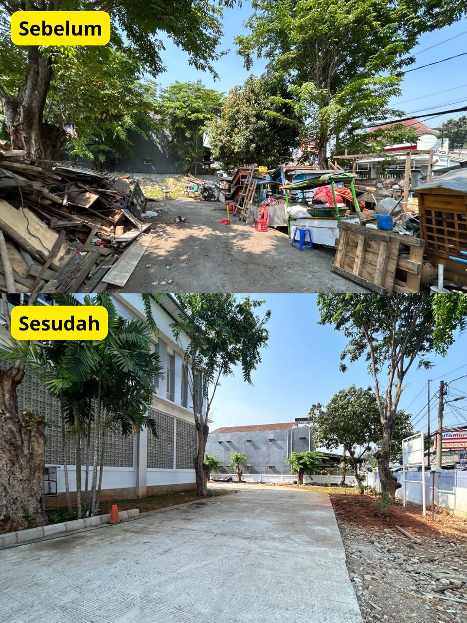 Peninjauan Lapangan ke Gudang Satpol PP di Kelurahan Tugu Selatan 4