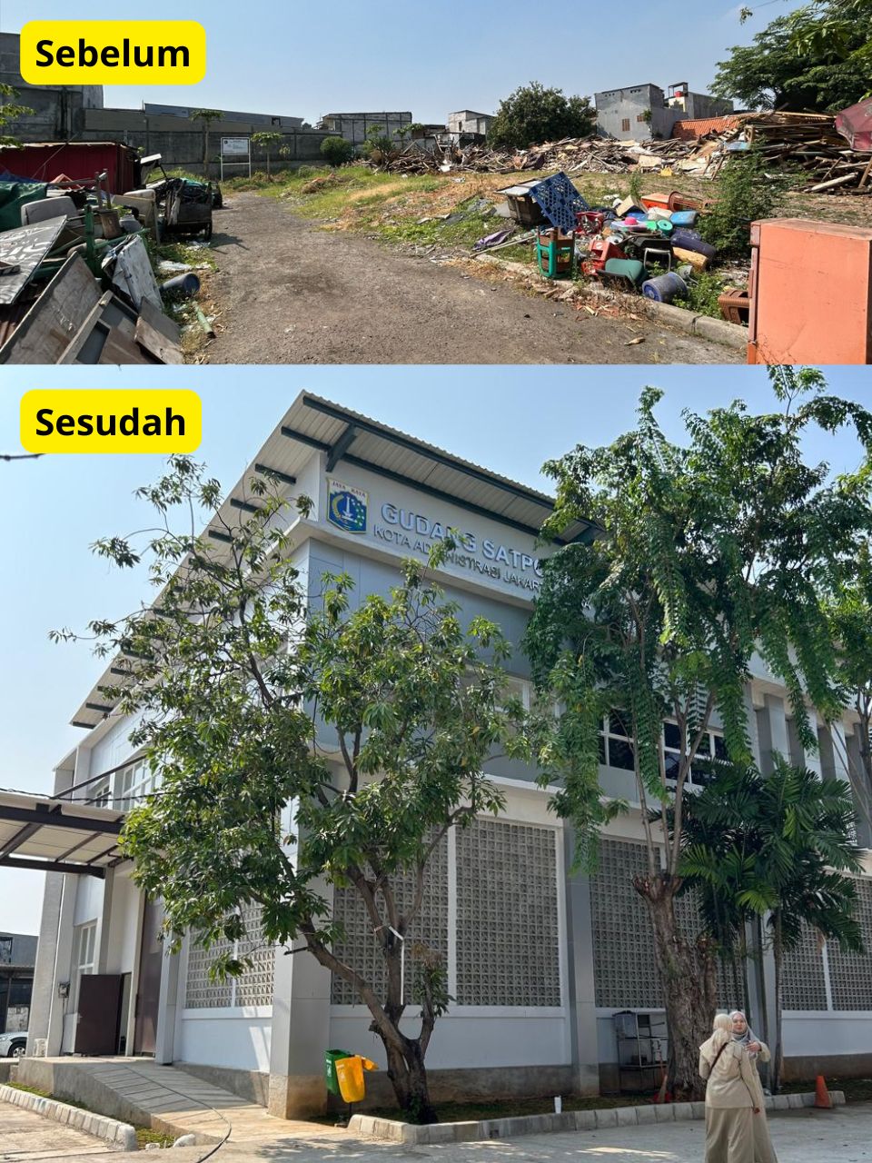 Peninjauan Lapangan ke Gudang Satpol PP di Kelurahan Tugu Selatan 3