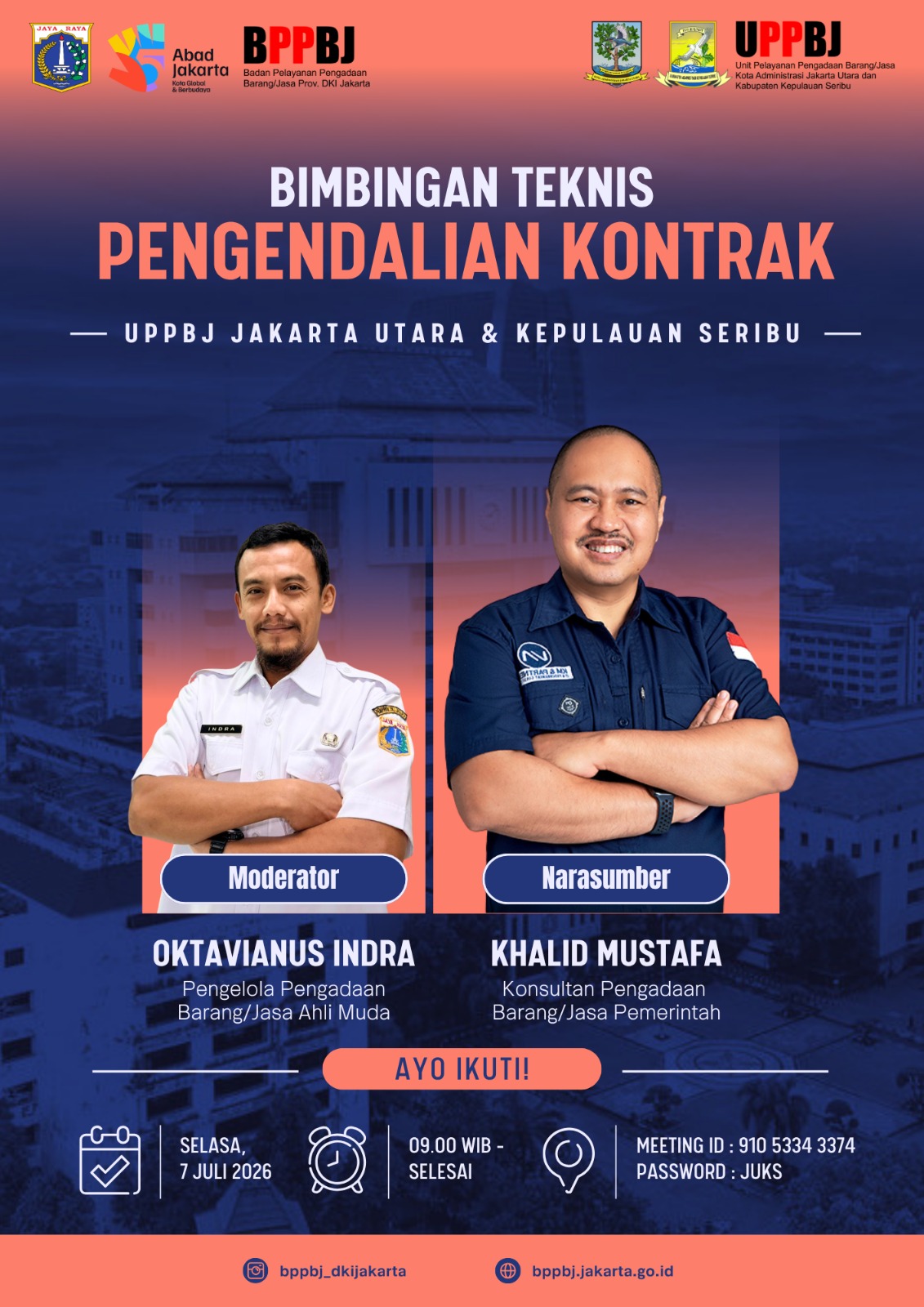 Bimbingan Teknis Pengadaan Barang/Jasa dengan tema โPengendalian Kontrakโ 1