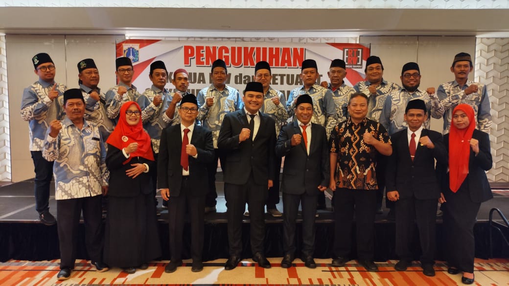 Kegiatan pelantikan ketua RT dan RT diwilayah kelurahan sungai bambu 3