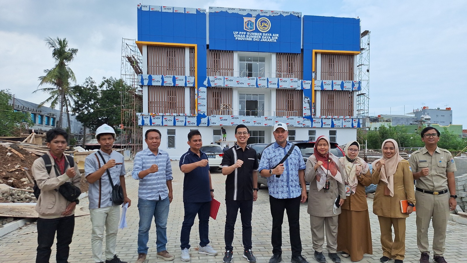 Pengawasan Progres Pembangunan Gedung Kantor Unit Pengelola Penyelidikan, Pengujian, dan Pengukuran dan Laboratorium Sumber Daya Air Provinsi DKI Jakarta Tahun Anggaran 2024 2