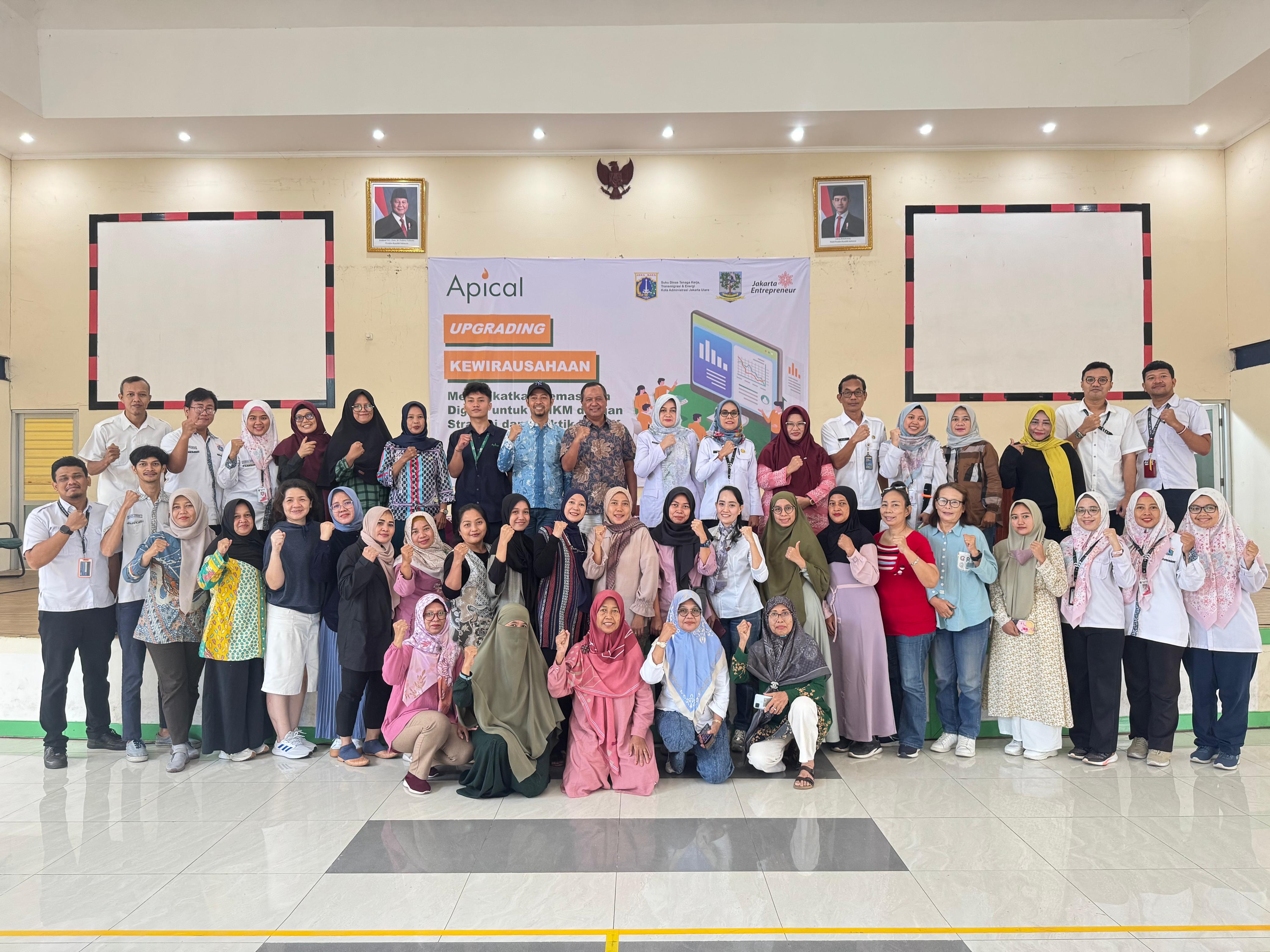 Kolaborasi Pelatihan Digital Marketing Binaan Jakpreneur Sudis TKTE Jakarta Utara bersama Apical 6
