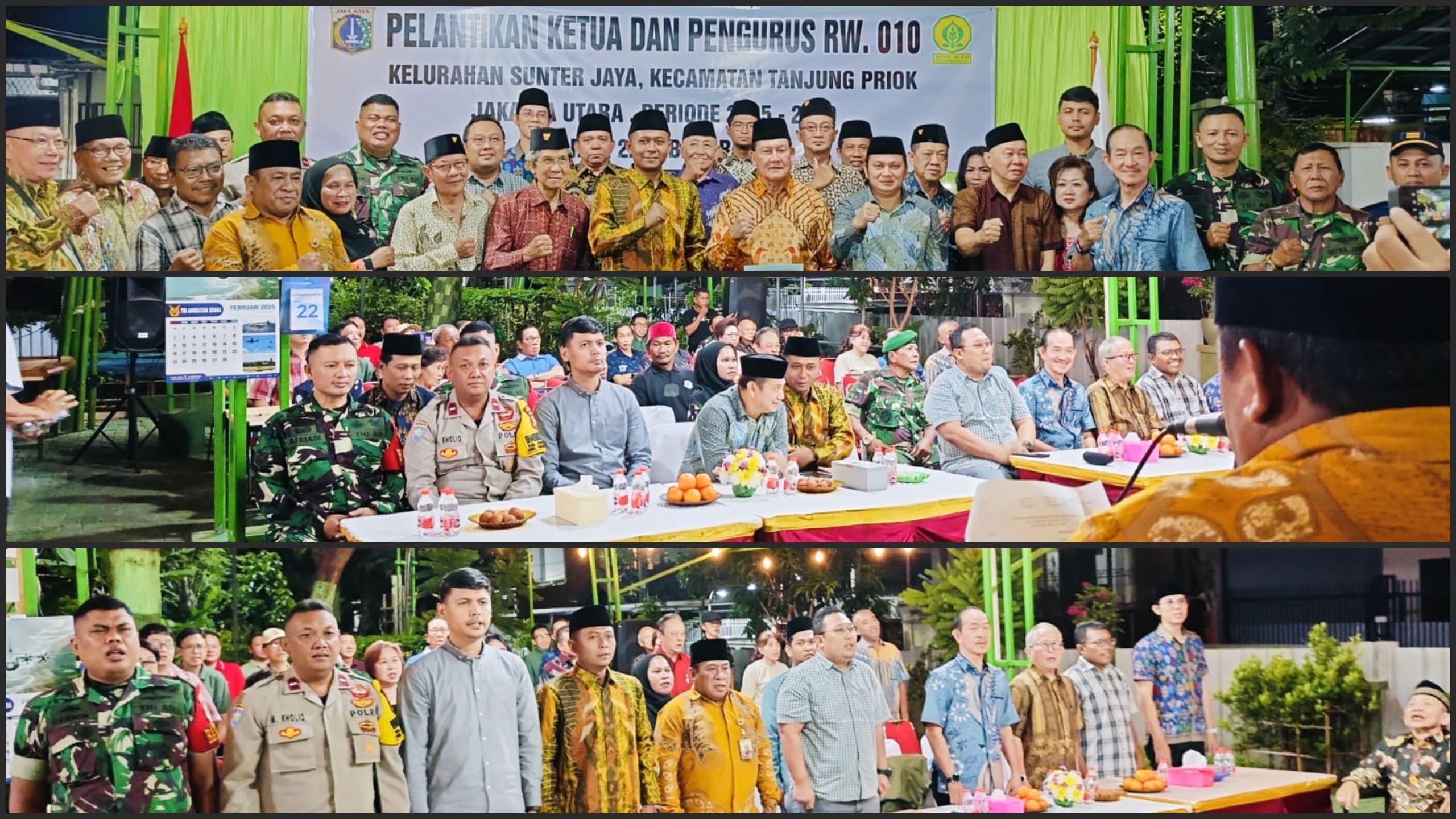 Pengukuhan Ketua dan Pengurus RW 10 Kelurahan Sunter Jaya 4