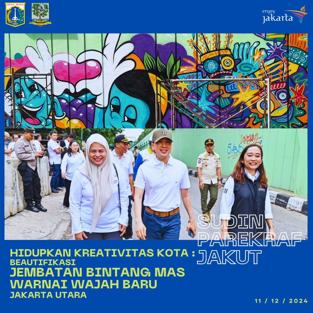 Menghidupkan Kreativitas Kota: Beautifikasi Jembatan Bintang Mas Warnai Wajah Baru Jakarta Utara 6