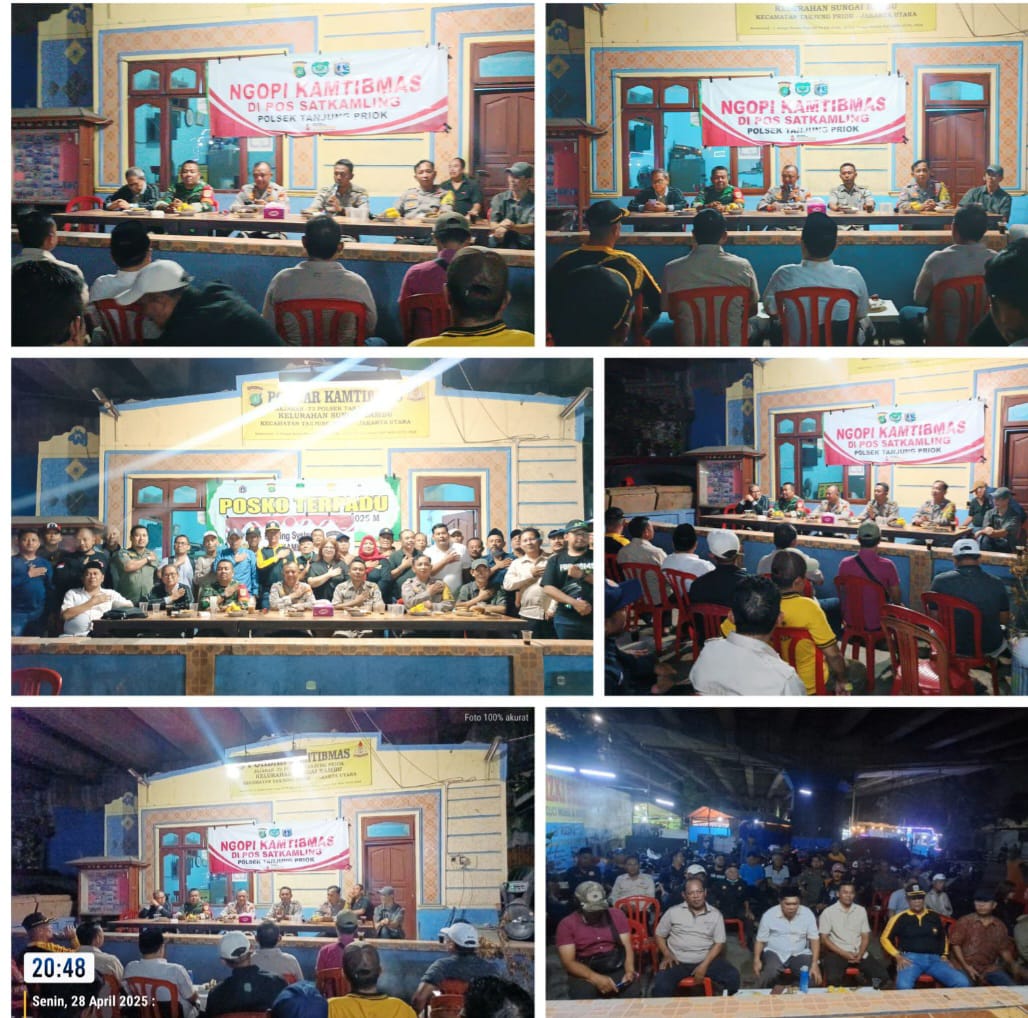 Ngopi kamtibmas bersama Kapolsek Kecamatan Tanjung Priok 1
