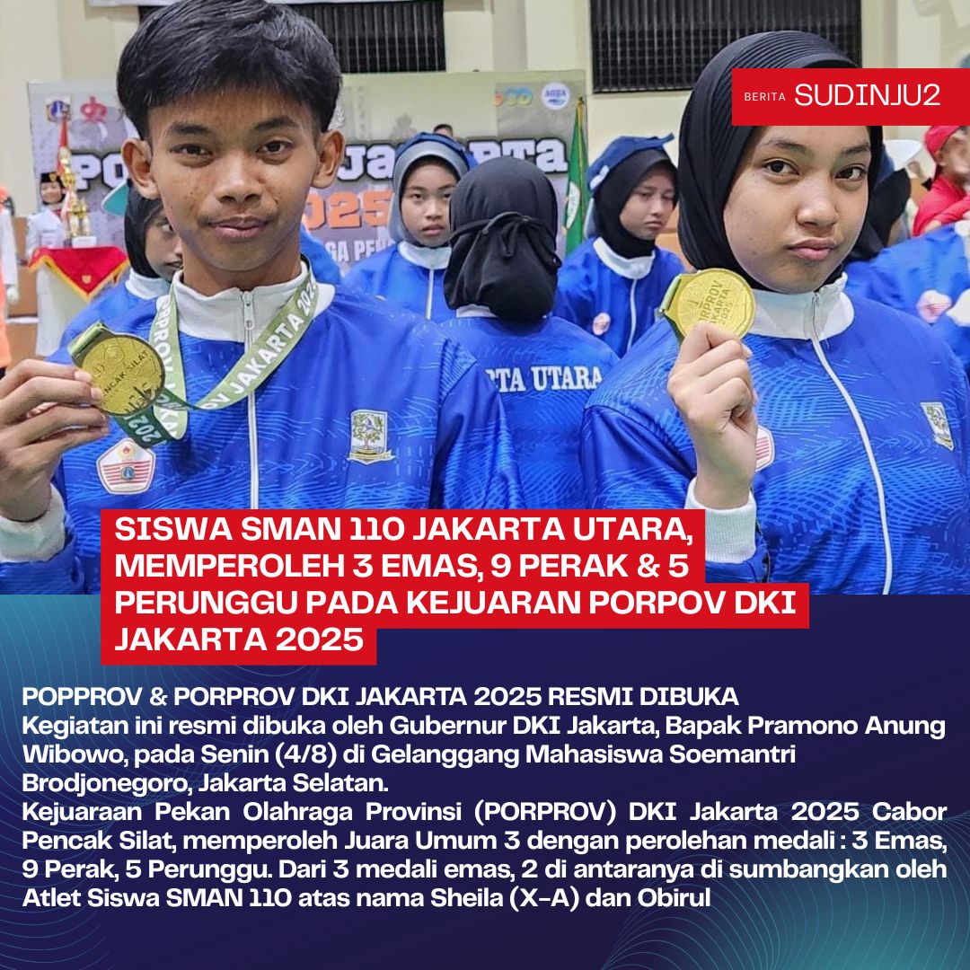 Prestasi SMAN Negeri 110 pada Kejuaraan Porpov DKI Jakarta 2025 1