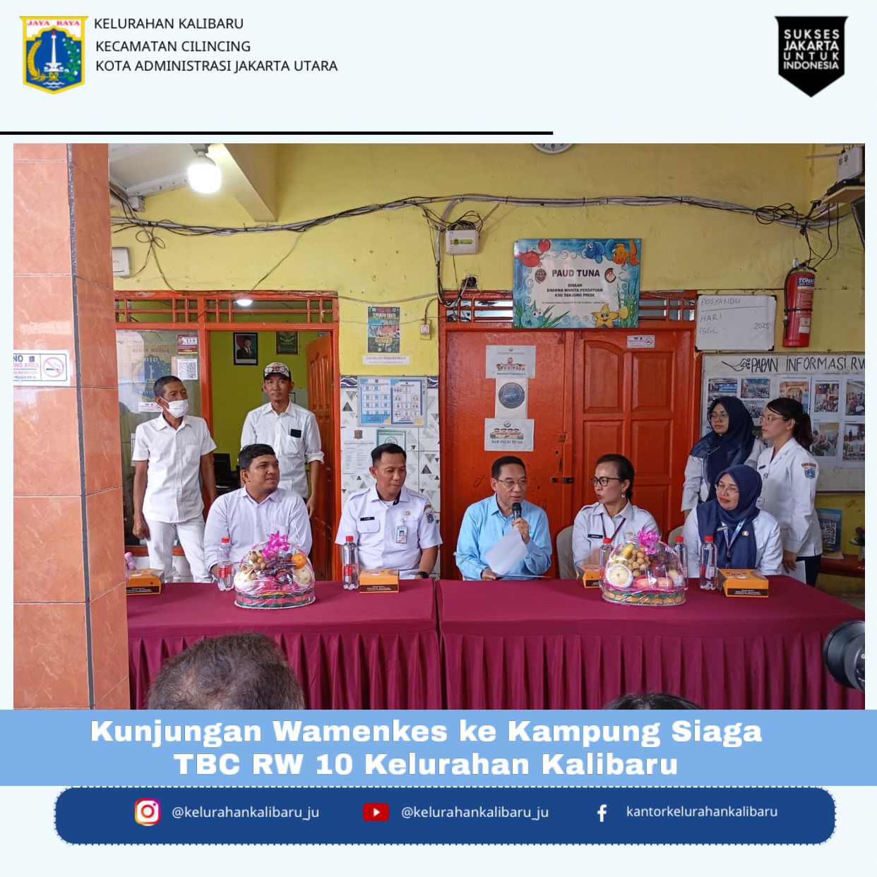 Kunjungan Wamenkes ke Kampung Siaga TBC RW 10 Kelurahan Kalibaru 2