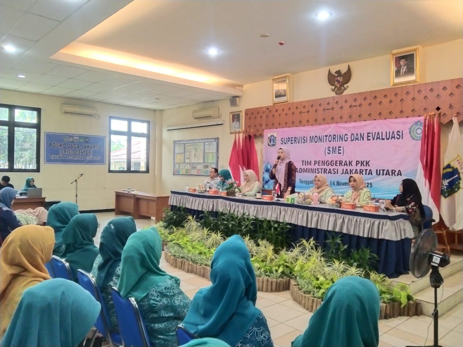 Kegiatan Supervisi, Monitoring, dan Evaluasi (SME) PKK Tingkat Kota Administrasi Jakarta Utara berlangsung di wilayah Kecamatan Cilincing 1