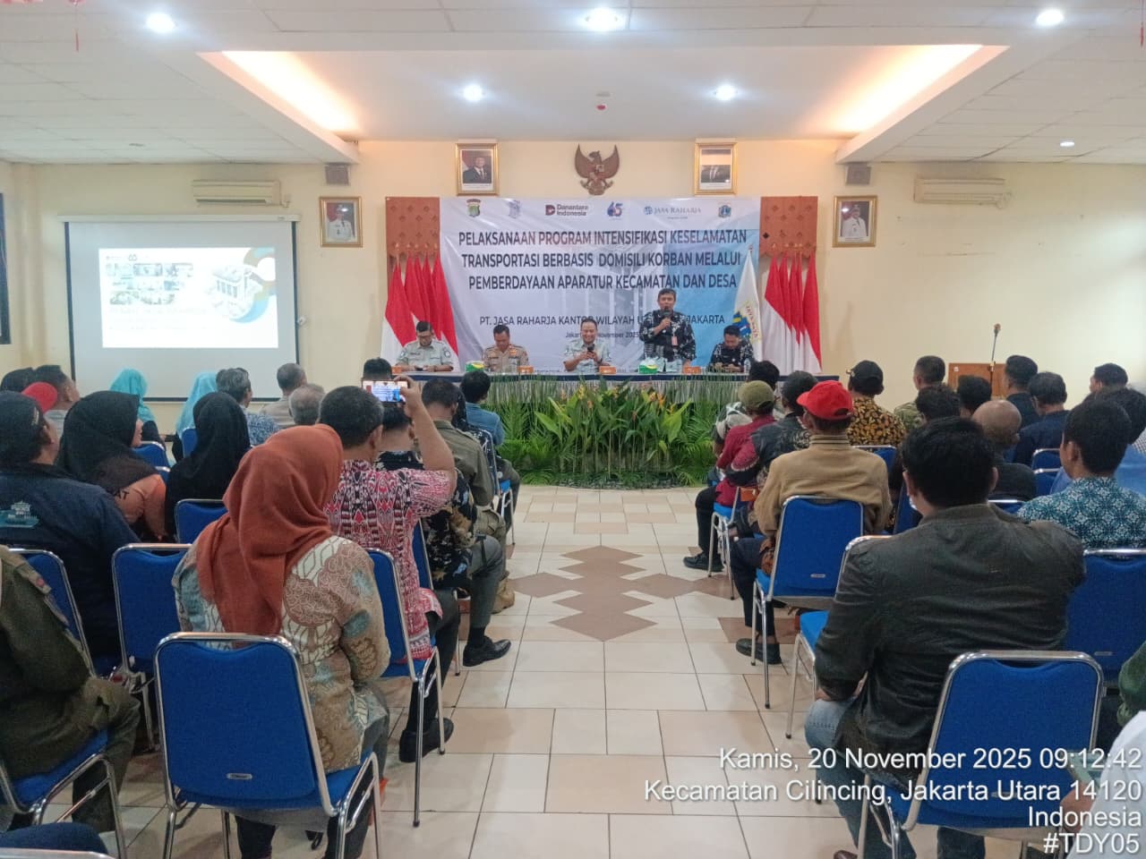 Kolaborasi Jasa Raharja dengan Kecamatan Cilincing melaksanakan kegiatan Program Intensifikasi Keselamatan Transportasi 1