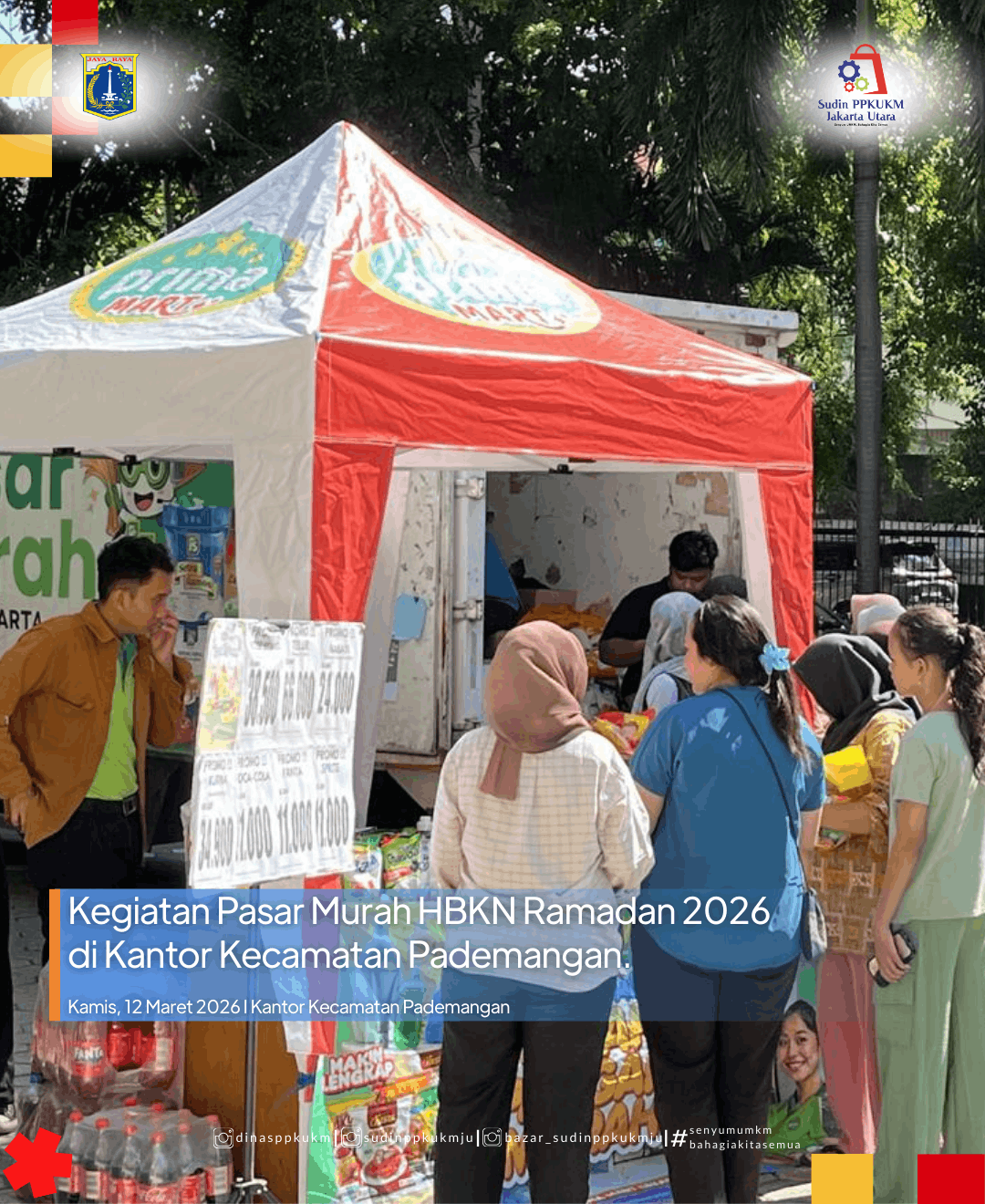 Kegiatan Pasar Murah HBKN Ramadan 2026 di Kantor Kecamatan Pademangan 2
