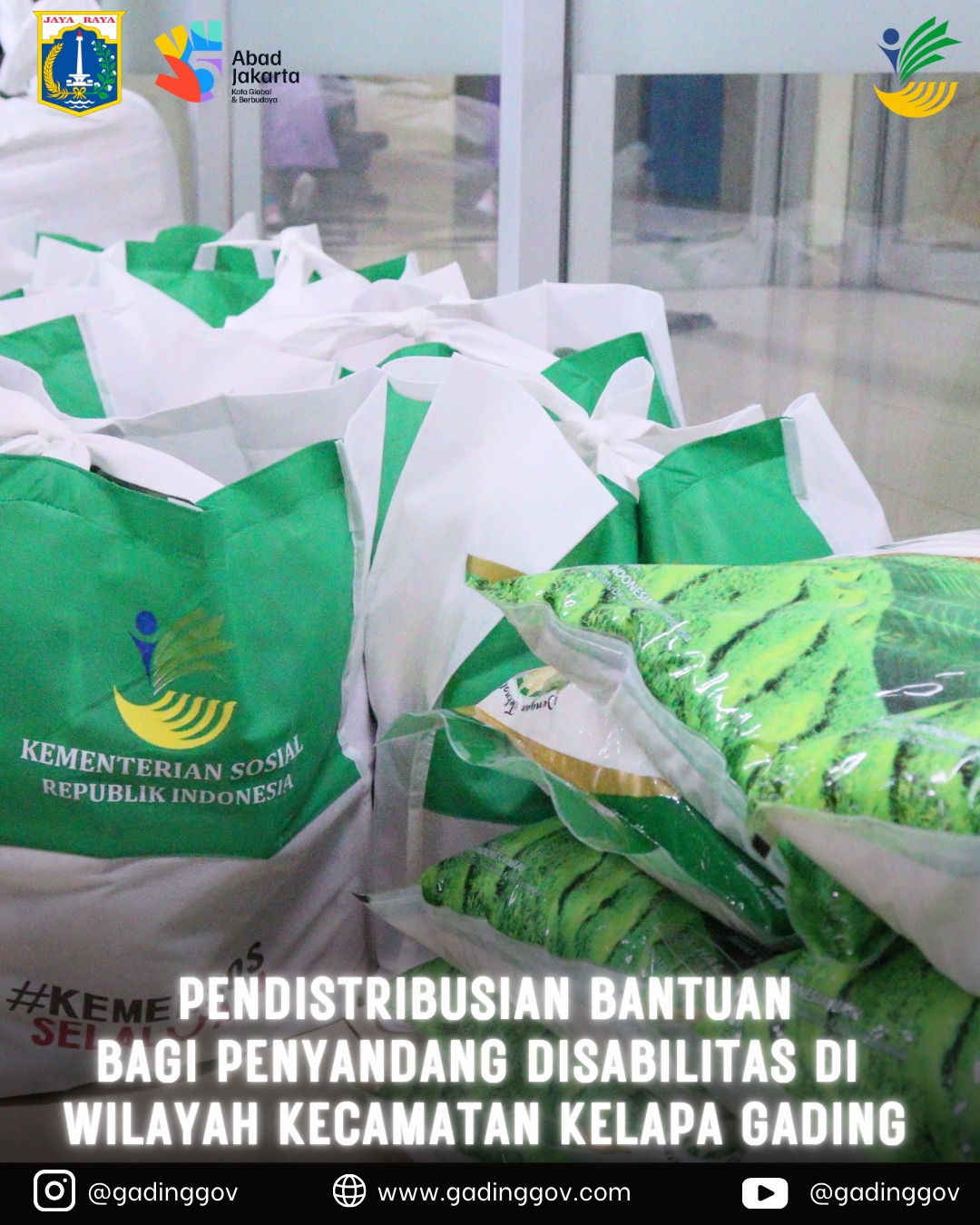 "Pendistribusian Bantuan bagi Penyandang Disabilitas di Wilayah Kecamatan Kelapa Gading" 3