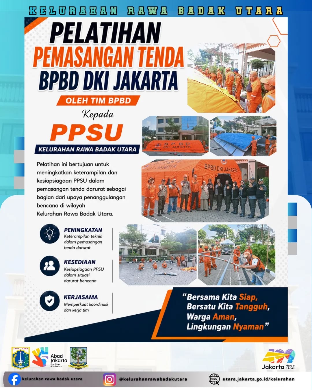 PELATIHAN PEMASANGAN TENDA BPBD DKI JAKARTA 4