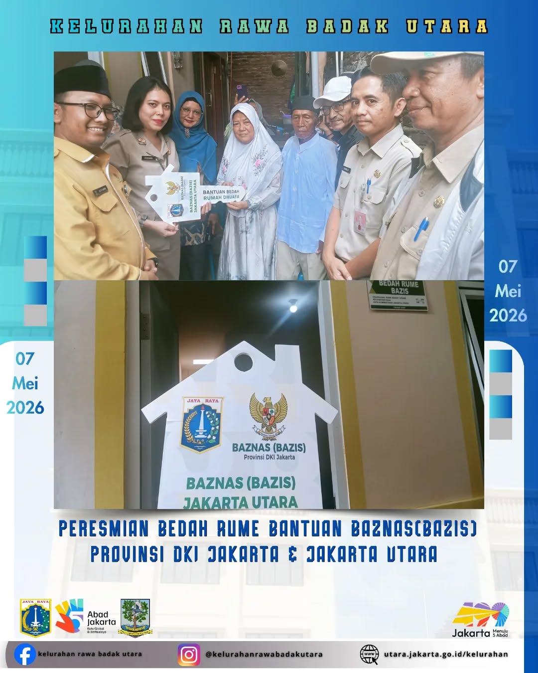 Bedah Rume Bantuan dari BAZNAS (BAZIS) Provinsi DKI Jakarta dan Jakarta Utara 3