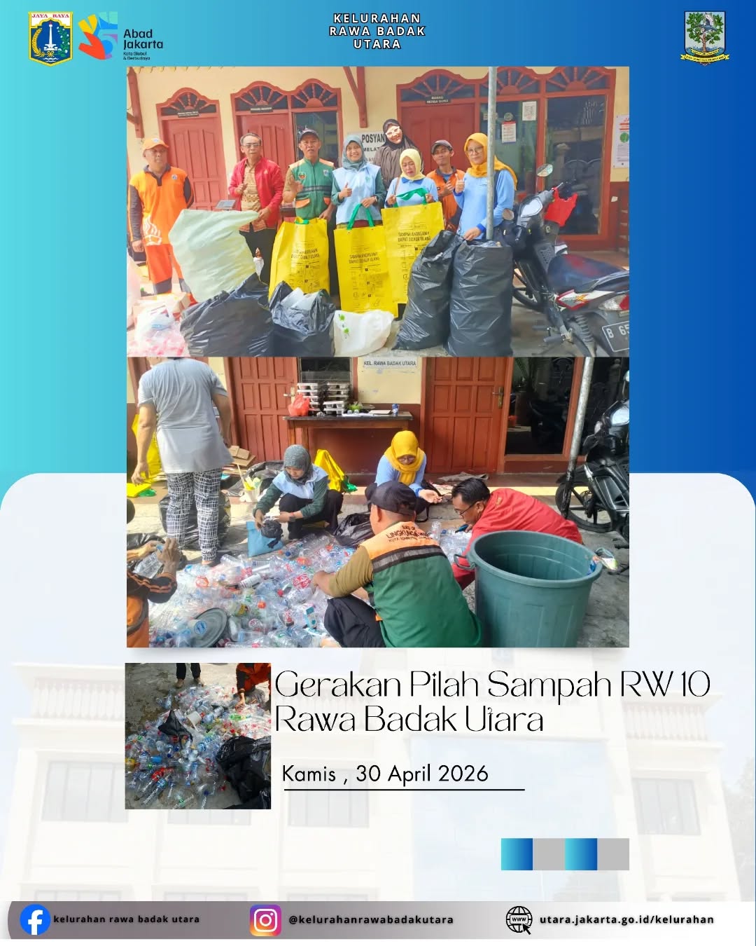 Gerakan Pilah Sampah dilaksanakan di RT 005/RW 010 3