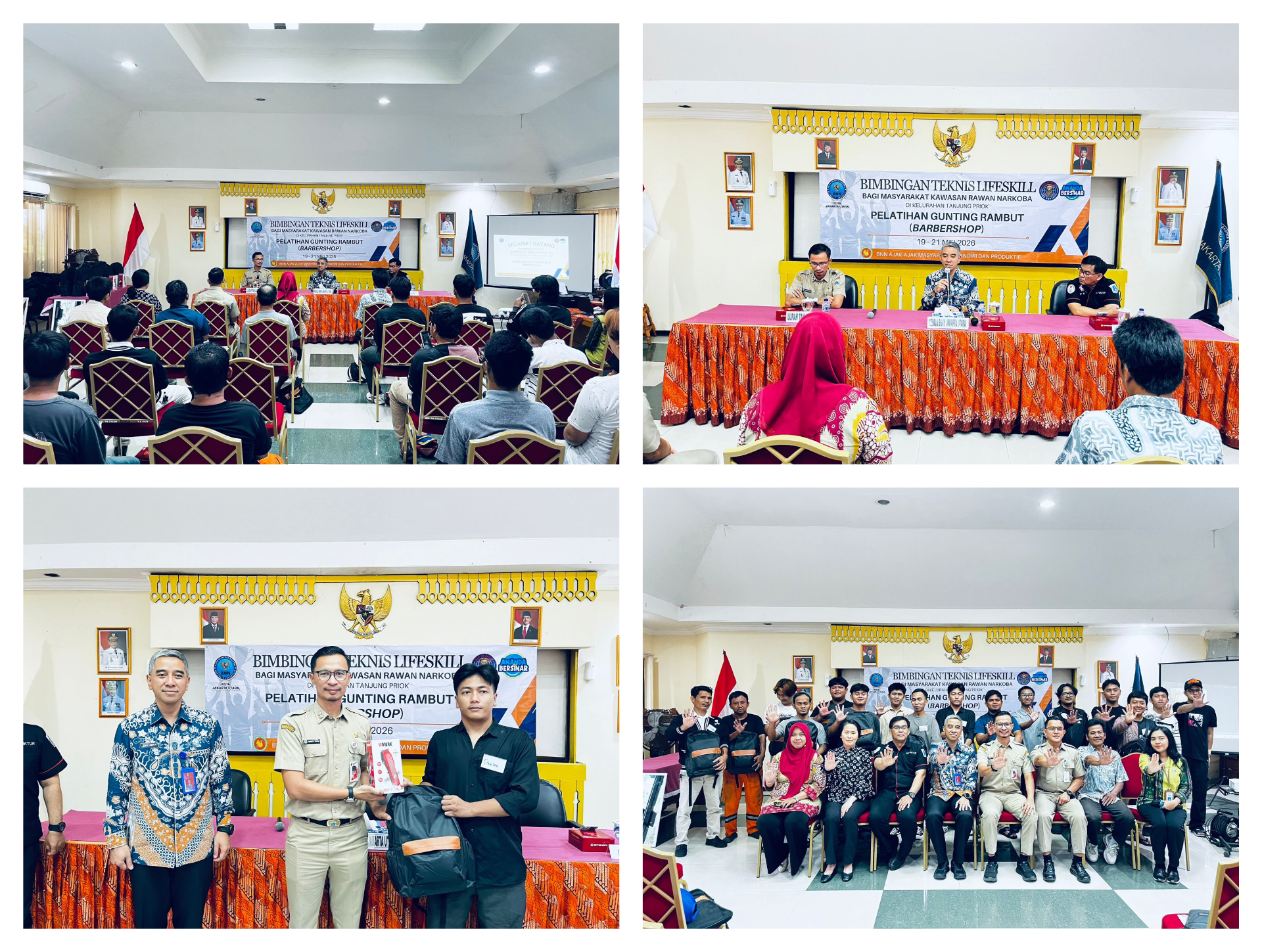 Kegiatan Bimbingan Teknis Lifeskill bagi Masyarakat Kawasan Rawan Narkoba di Jakarta Utara di Ruang Pola Lt. 3 Kelurahan Tanjung Priok 6