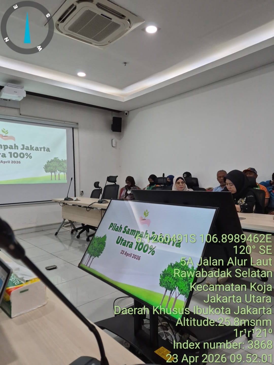 RAPAT MONEV GPS BERTEMPAT DI SUDIN LINGKUNGAN HIDUP JAKARTA UTARA 2