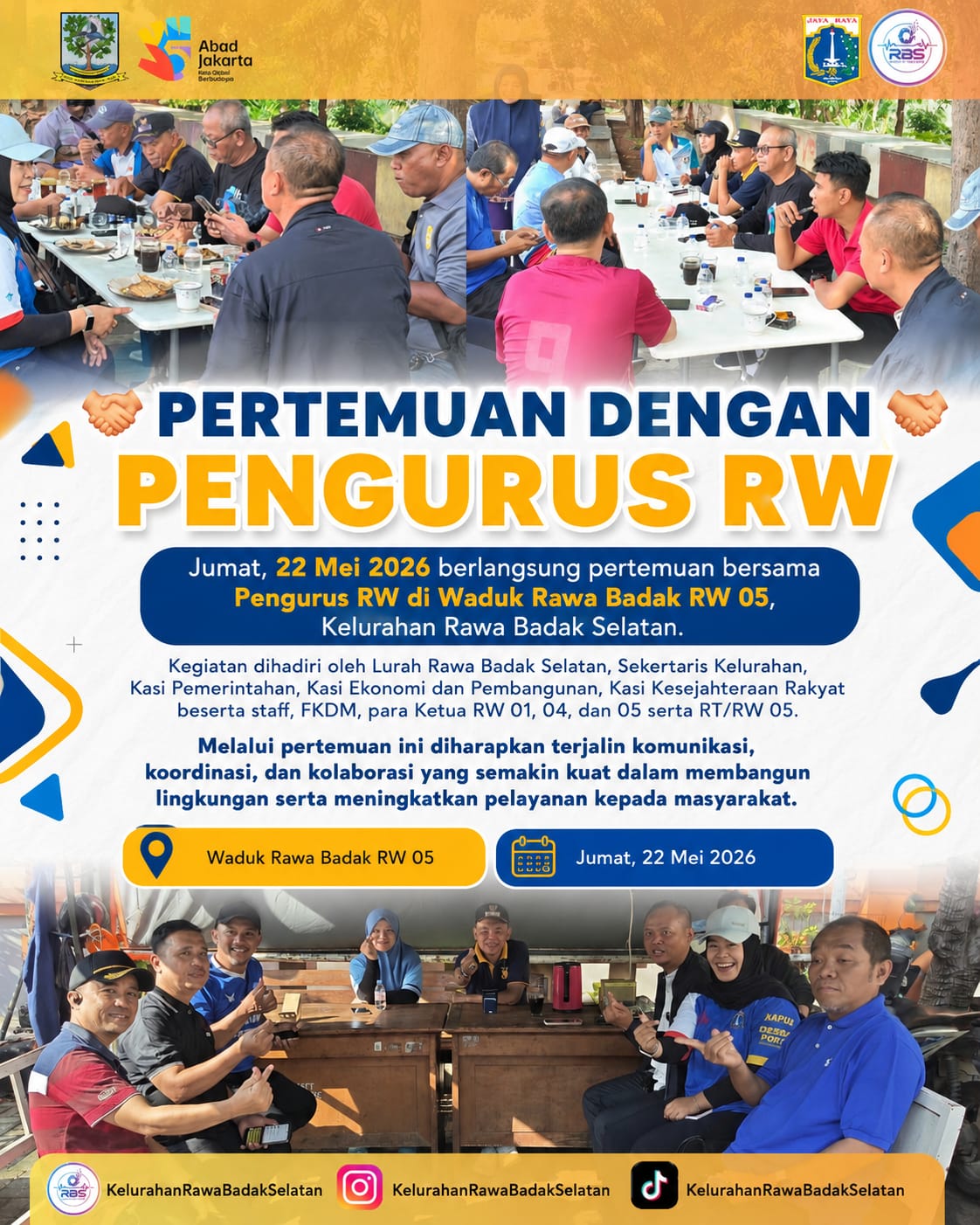 Pertemuan Pengurus RW dan Penanaman Pohon Tahap 1 di Waduk Rawa Badak Selatan 6