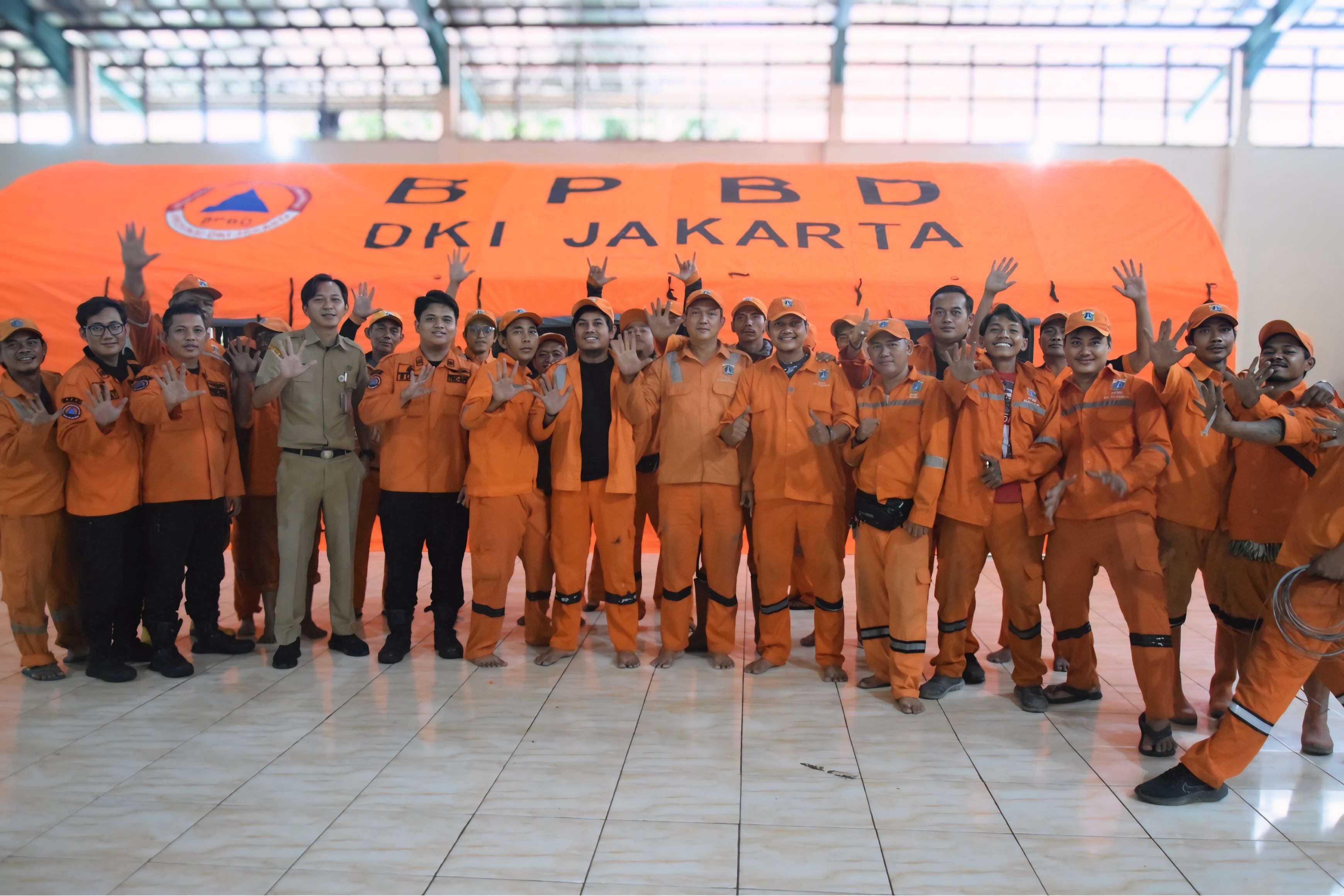 SOSIALISASI PENDIRIAN TENDA BENCANA BERSAMA BPBD JAKARTA UTARA 6
