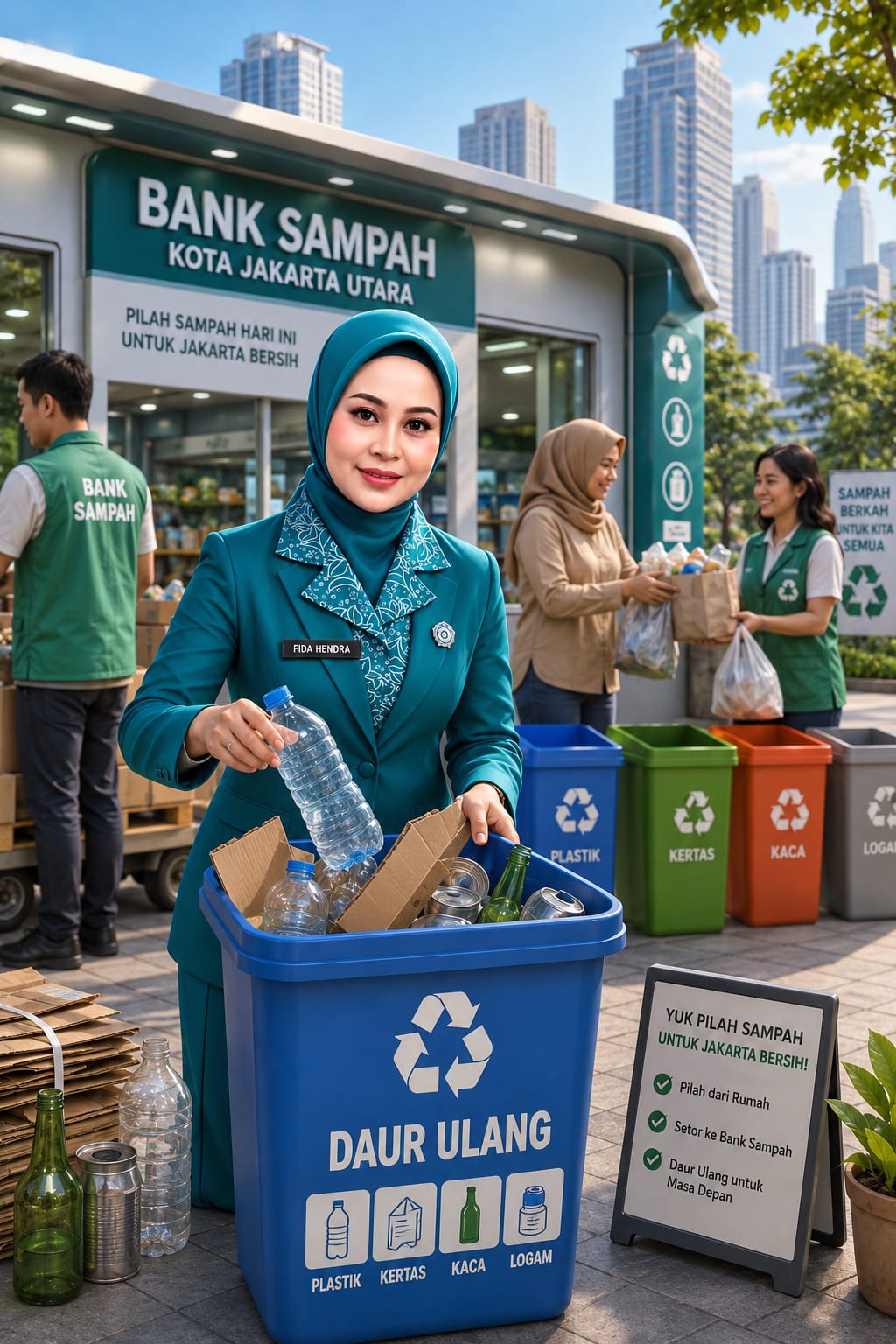 Wujudkan Jakarta Bersih, Bank Sampah Jakarta Utara Gencarkan Aksi Pilah Sampah dari Sumbernya 5