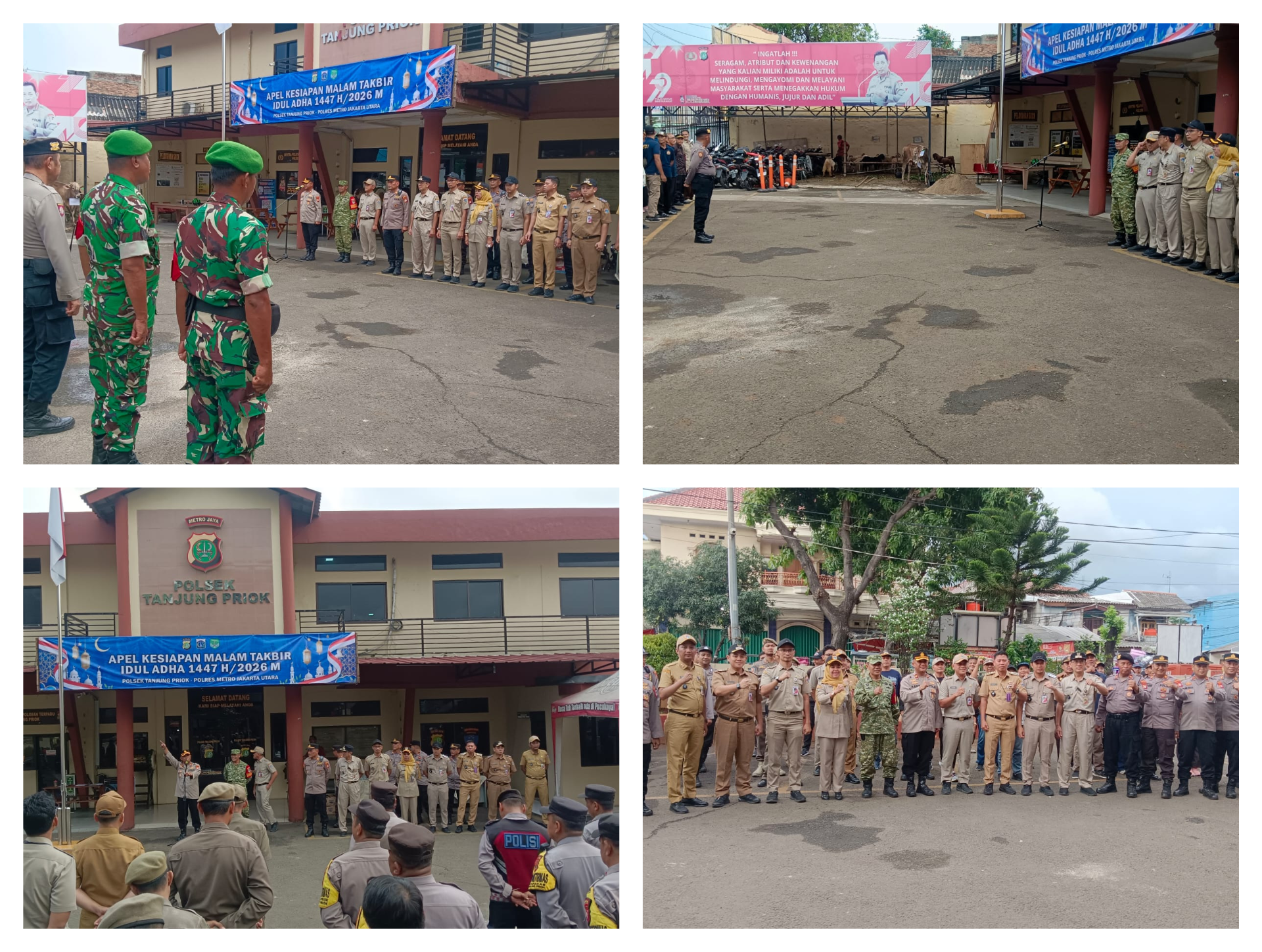 Apel Kesiapan Pengamanan Malam Takbir Idul Adha 1447 H / 2026 M di Mapolsek Tanjung Priok 5