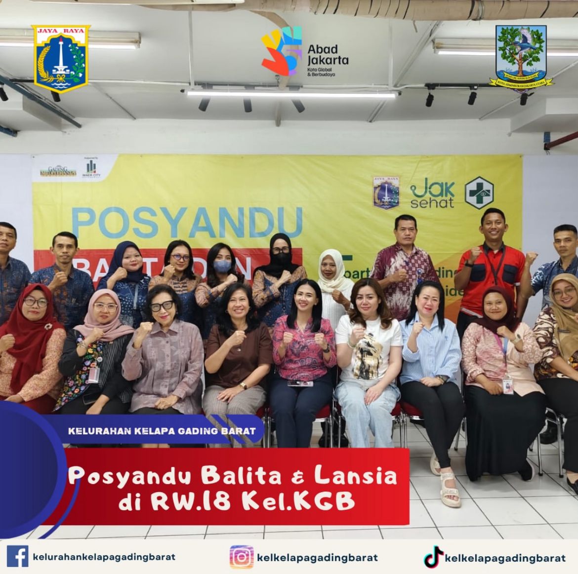 Monitoring Posyandu Balita dan Lansia di Apartemen Gading Mediterania Residences RW.18 Kelurahan Kelapa Gading Barat 1
