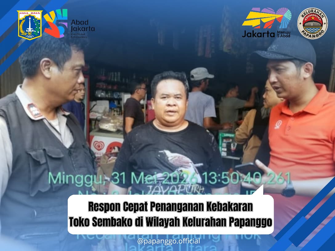 Respon Cepat Penanganan Kebakaran Toko Sembako di Wilayah Kelurahan Papanggo 10