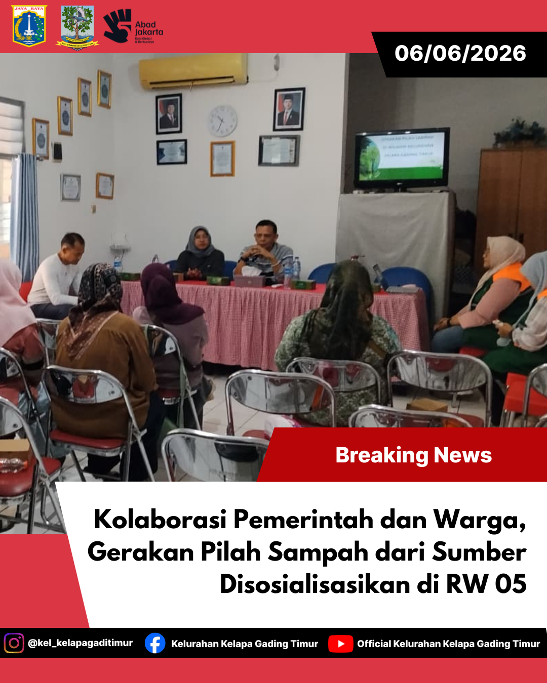 Kolaborasi Pemerintah dan Warga, Gerakan Pilah Sampah dari Sumber Disosialisasikan di RW 05 5