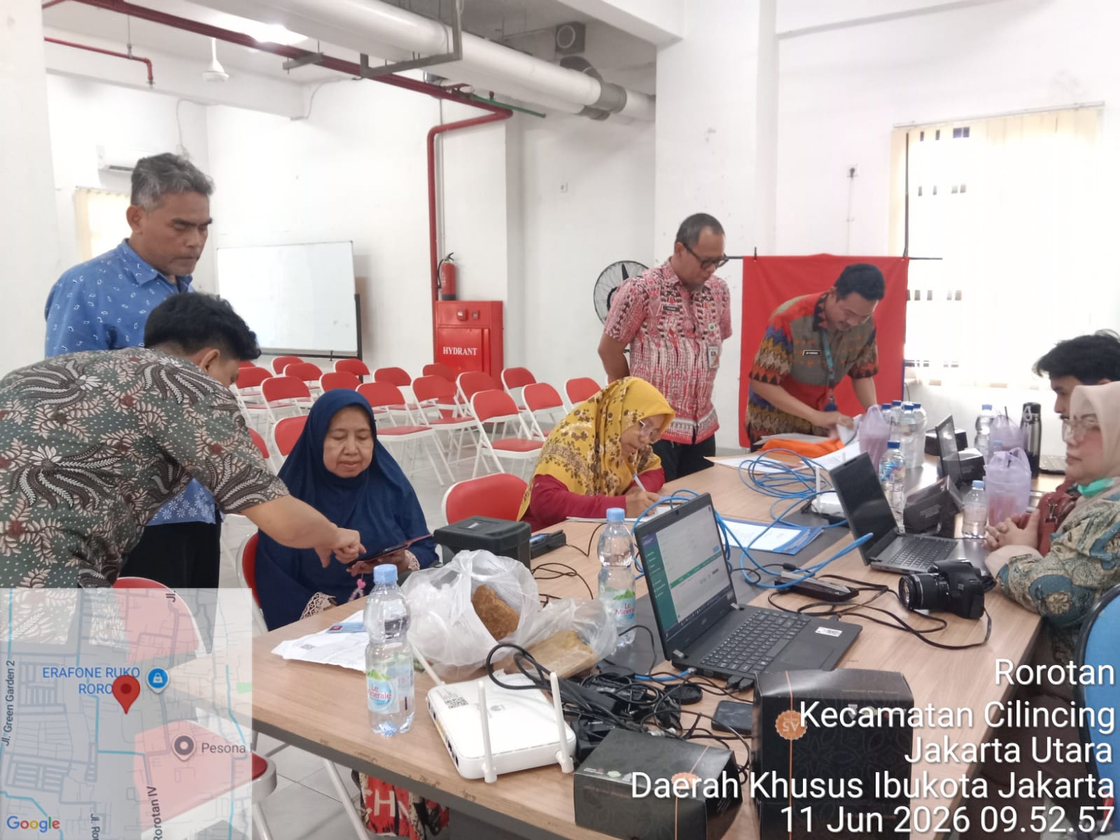 MONITORING JEMPUT BOLA SUDIN DUKCAPIL JAKARTA UTARA DI RUSUN SUNDIRO 3