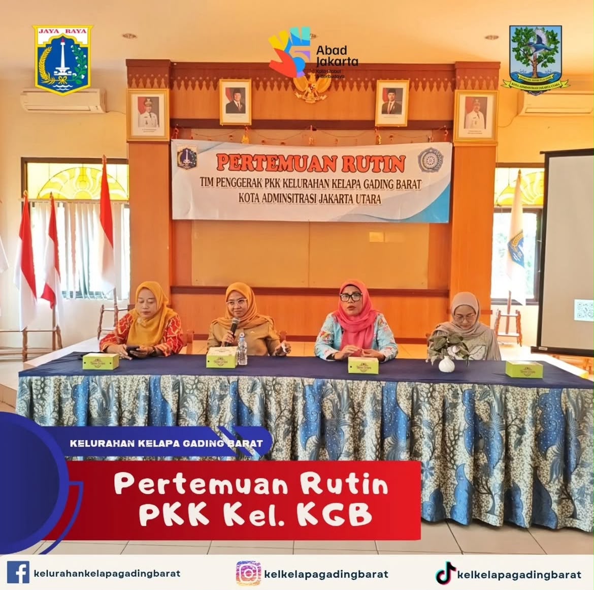 Pertemuan Rutin PKK Kelurahan Kelapa Gading Barat 1