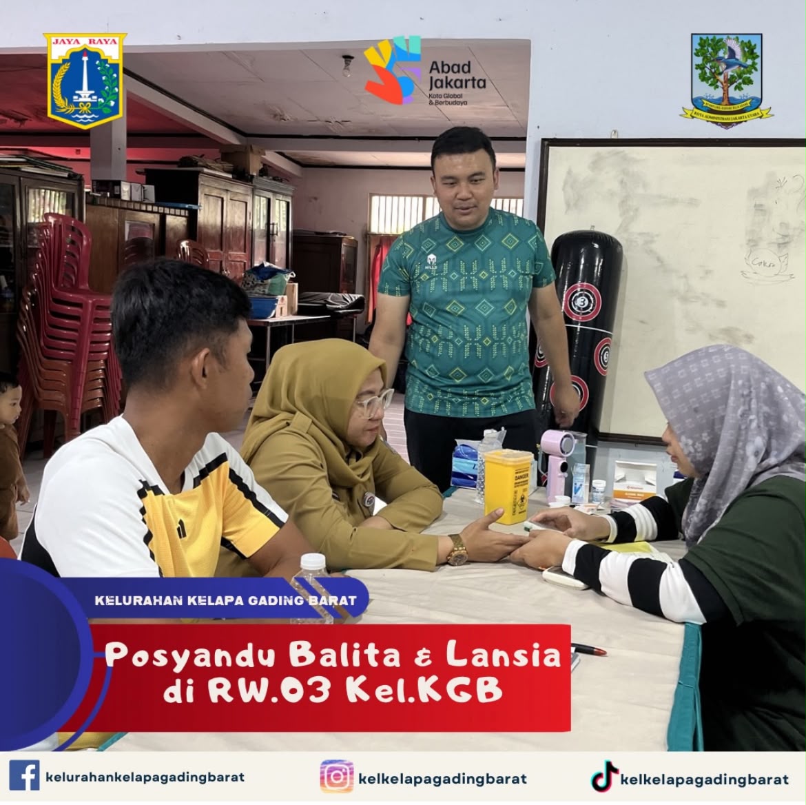 Lurah Kelurahan Kelapa Gading Barat Beserta Jajaran Monitoring Posyandu Bawal RW.03 1