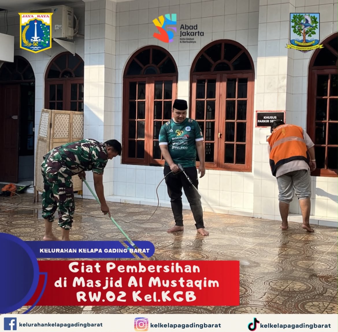 Giat Pembersihan di Masjid Masjid Al Mustaqim 1